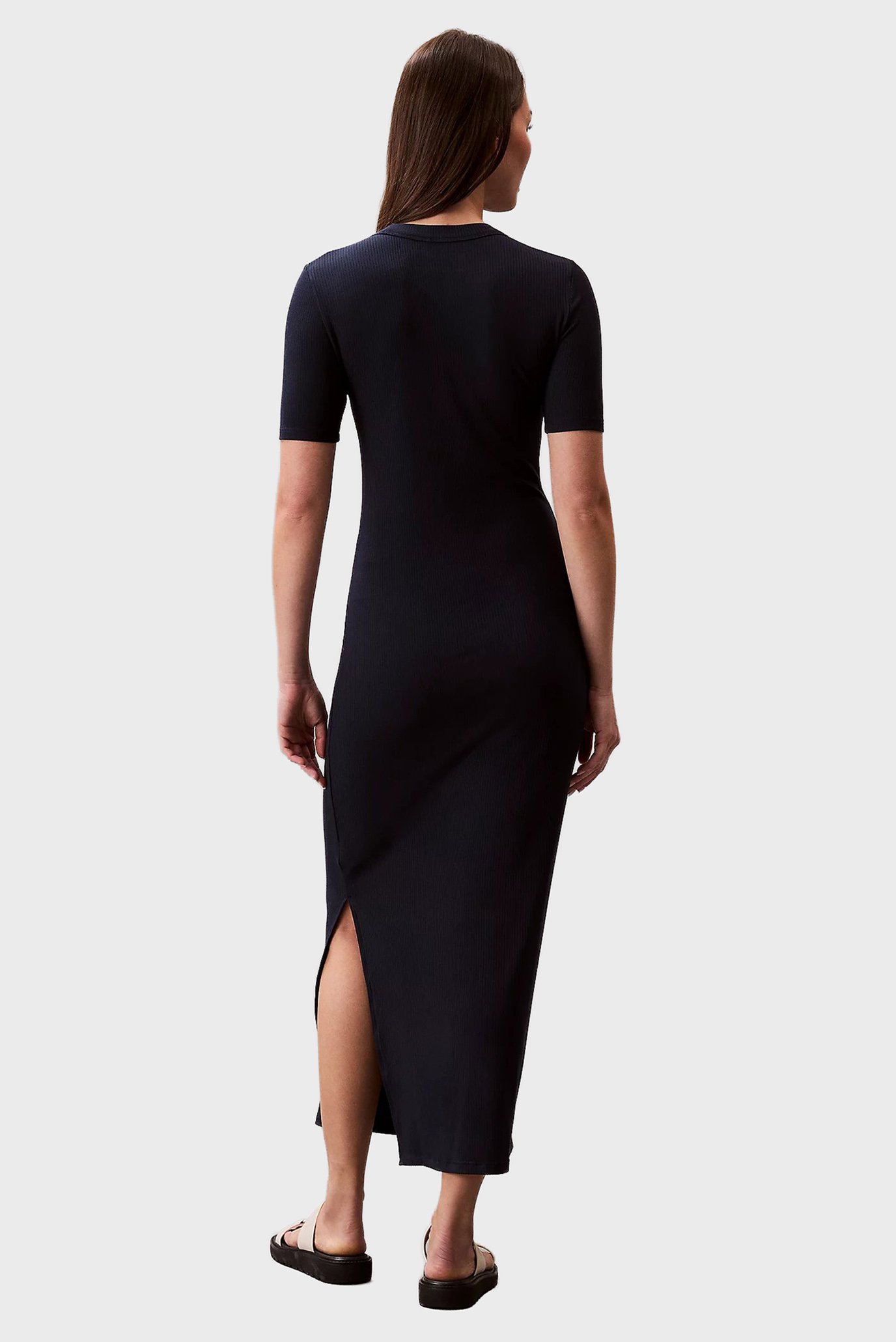 Платье A - MODAL RIB SS DRESS 2