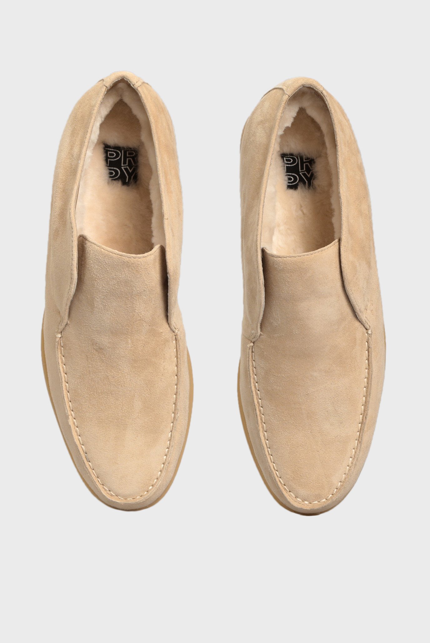 Женские бежевые замшевые ботинкиPRPY Женские бежевые замшевые ботинки 4