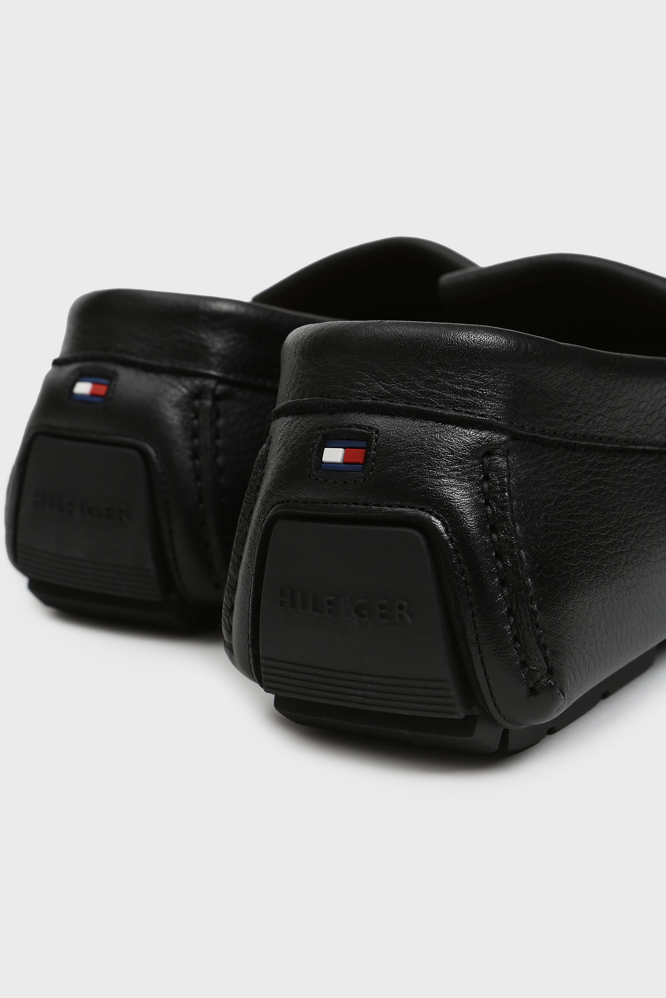 Мужские черные кожаные мокасины FRINGE 5