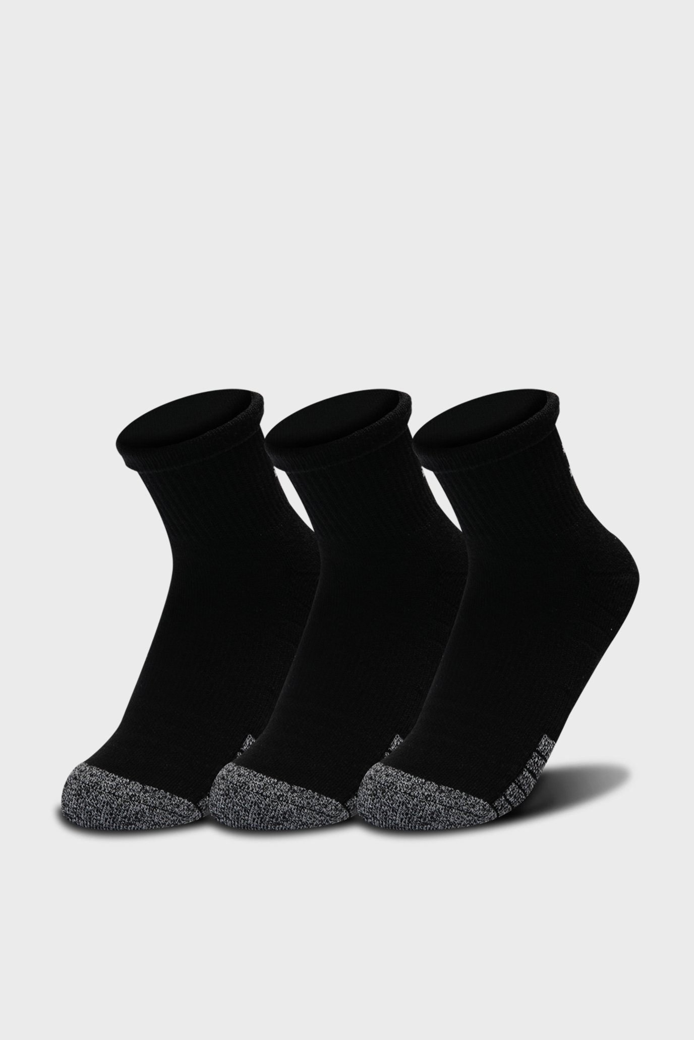 Черные носки (3 пары) UA Heatgear Quarter 1