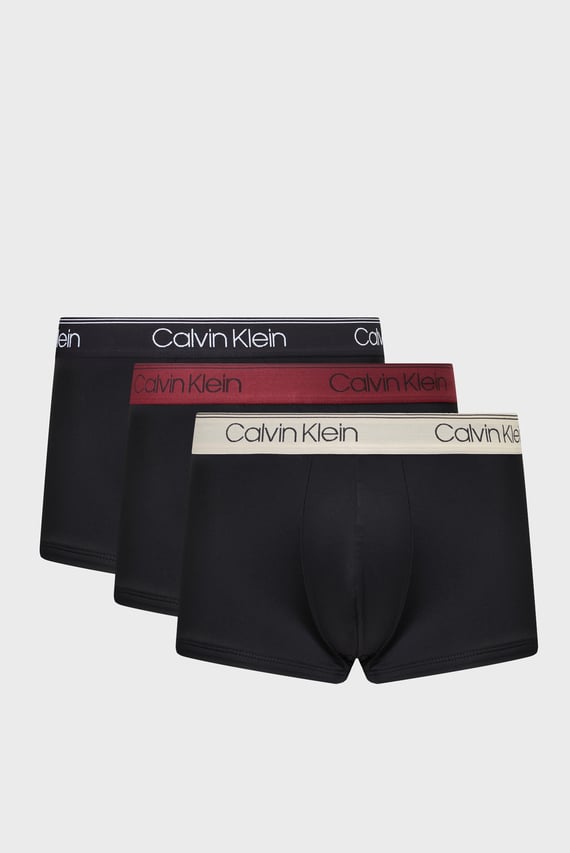 Мужские черные боксеры (з шт) LOW RISE TRUNK 3PK