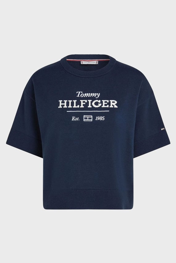 Свитер LOGO C-NECK CROPPED SWEATER SS Tommy Hilfiger Свитер LOGO C-NECK CROPPED SWEATER SS Tommy Hilfiger