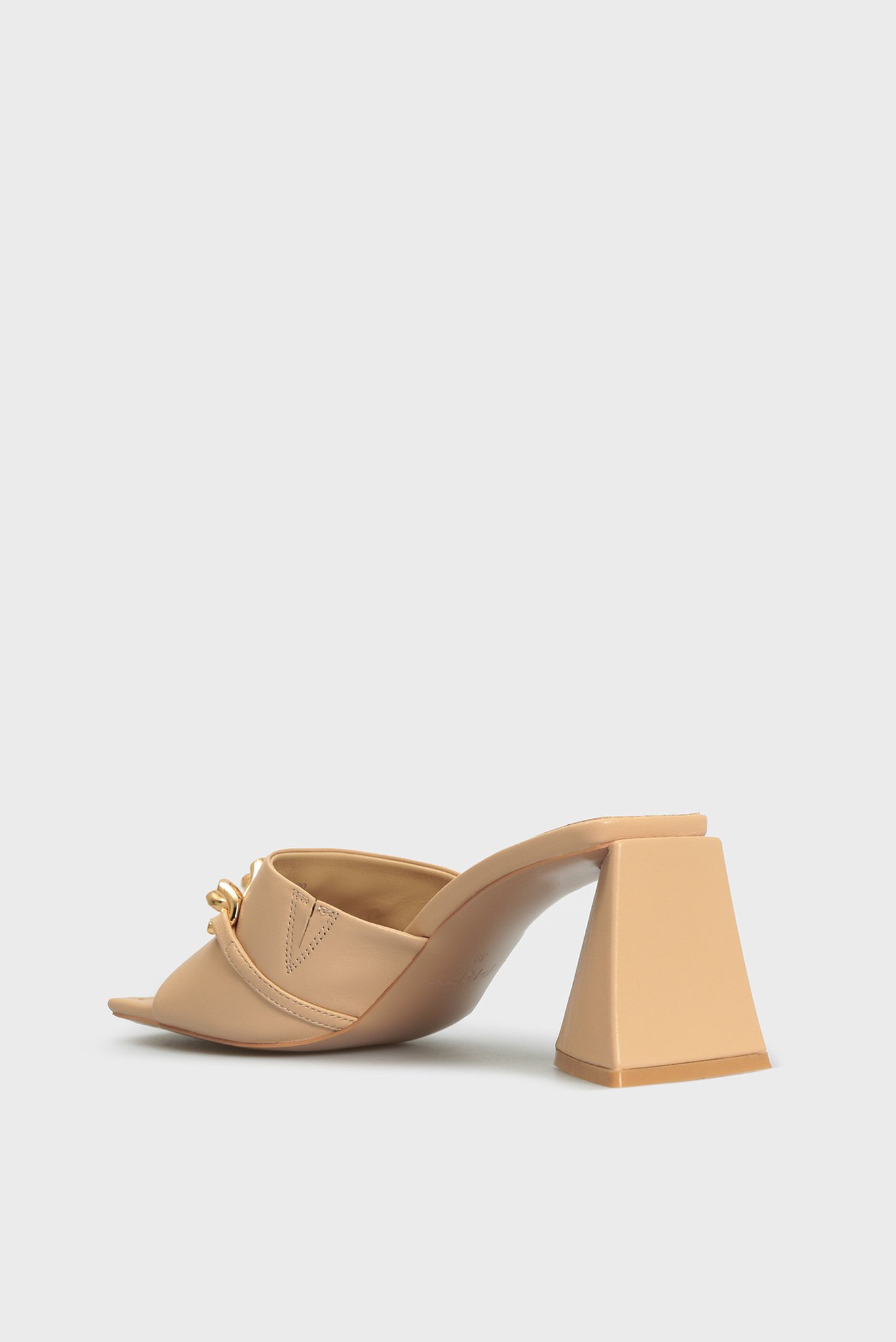 Женские бежевые кожаные мюли Venera 3