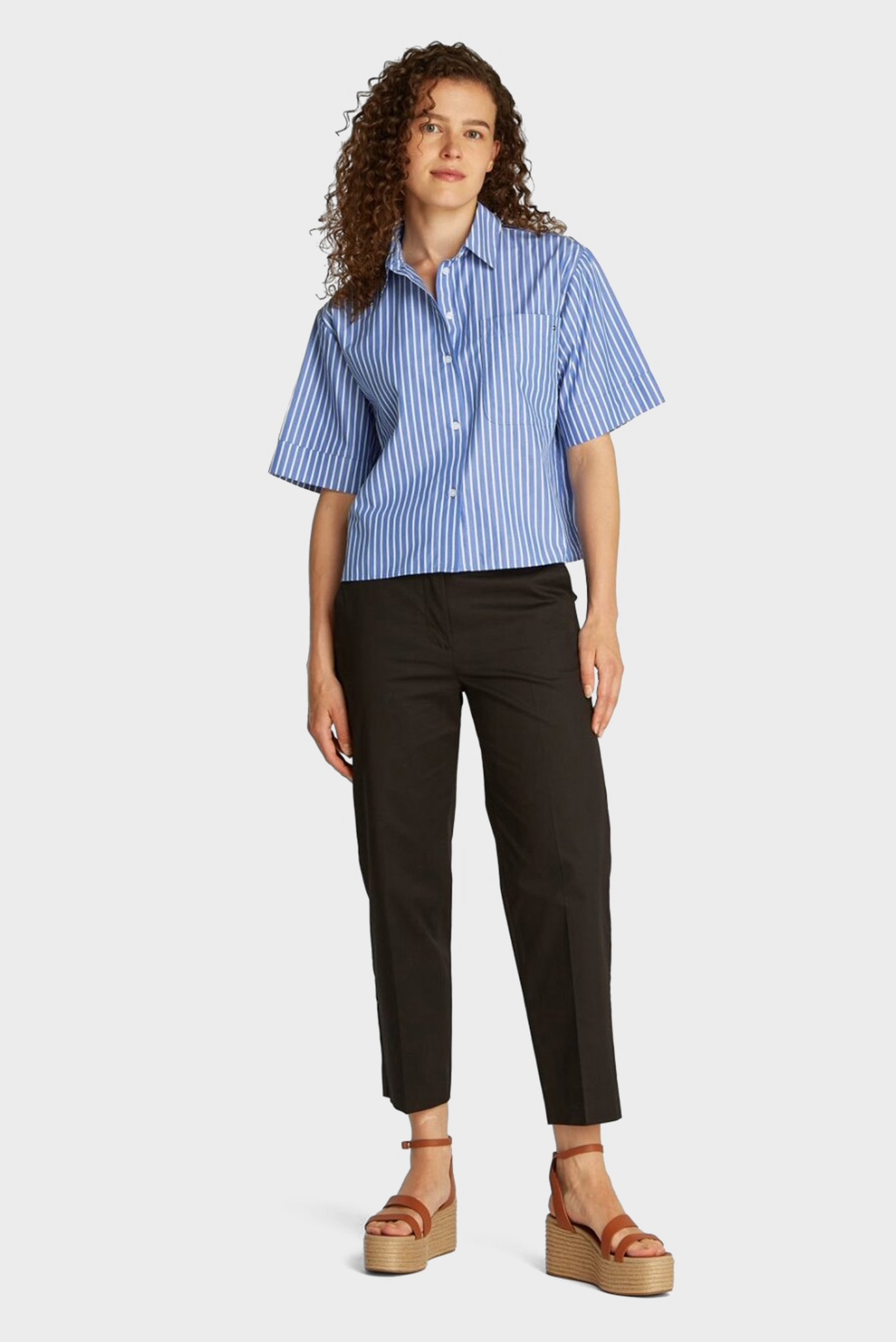 Рубашка с коротким рукавом POPLIN BOXY SHORT S S SHIRTTommy Hilfiger Рубашка с коротким рукавом POPLIN BOXY SHORT S S SHIRT 4