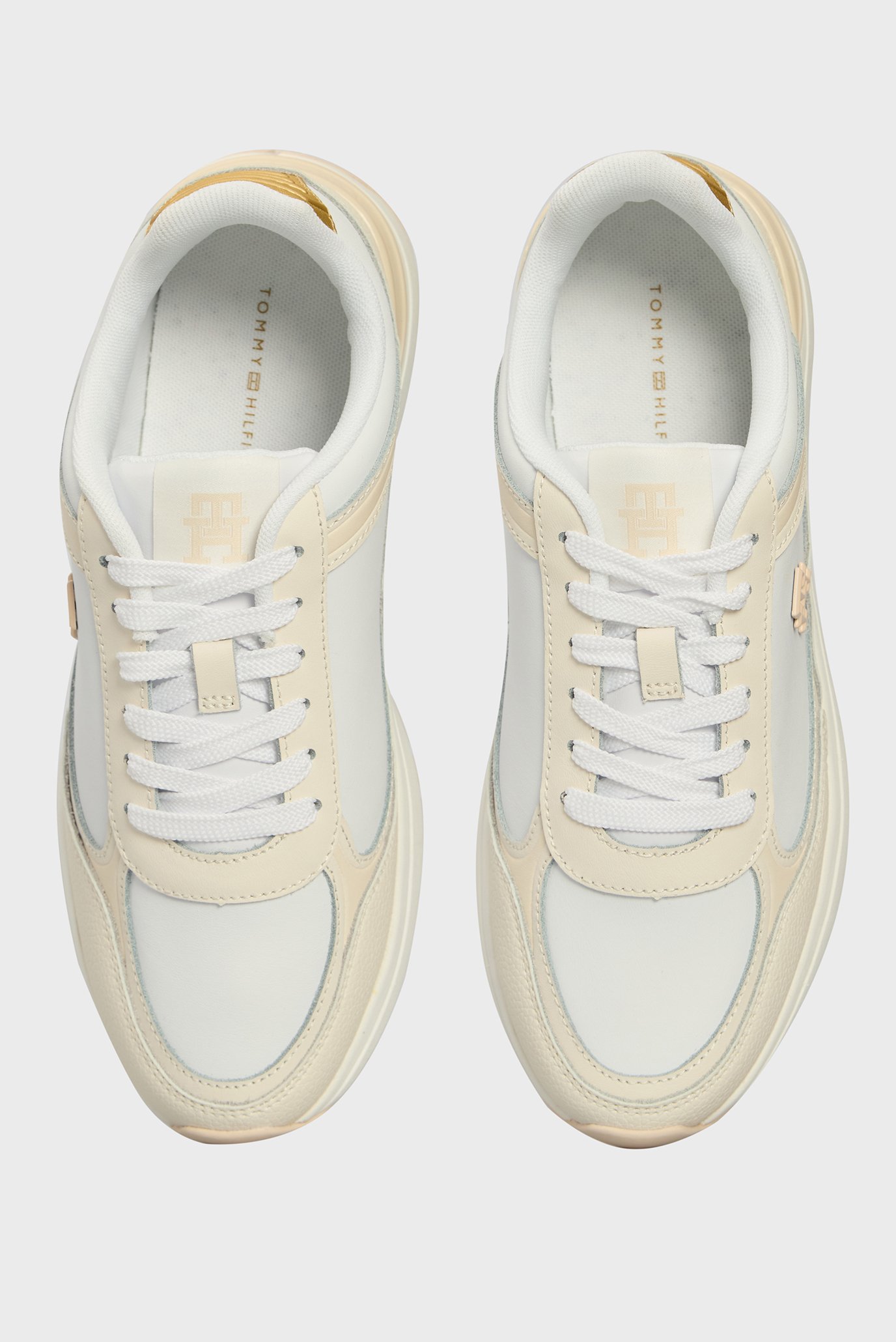 Женские белые кожаные кроссовки CASUAL FASHION RUNNER LTHR 4