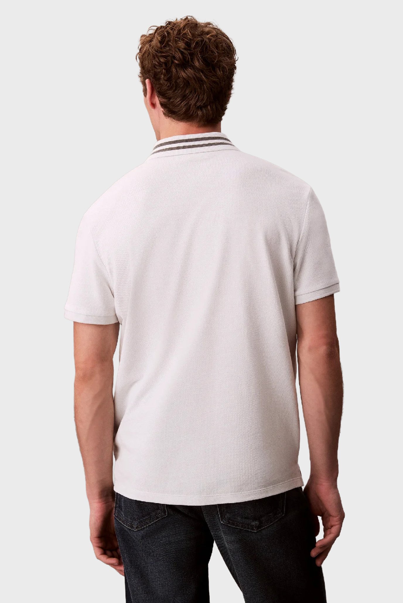 Поло SS MONOGRAM PIQUE TIPPED POLO 3