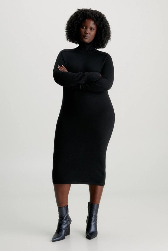 Платье EXTRA FINE WOOL HIGH-NK DRESS