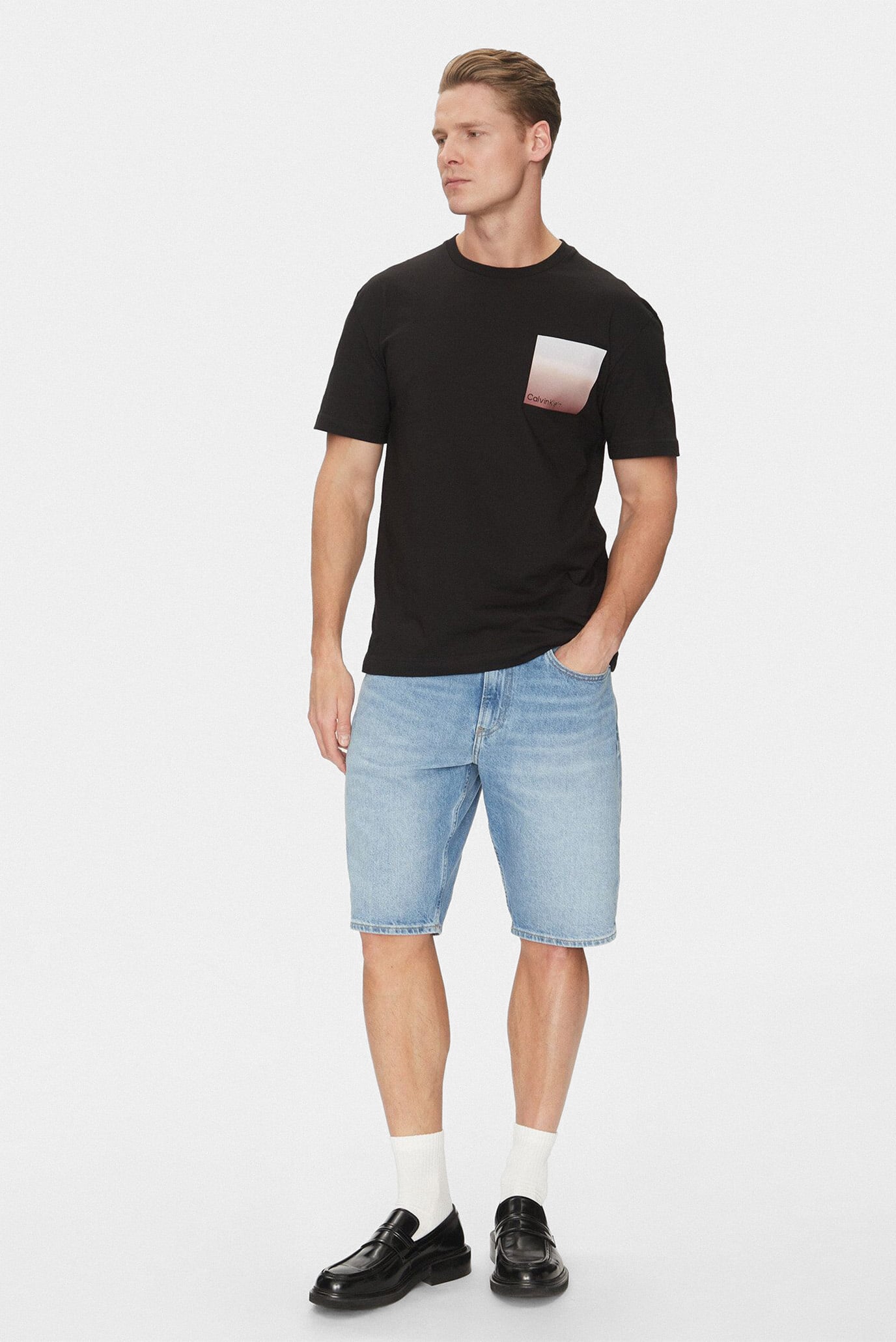 Мужская черная футболка OMBRE 3