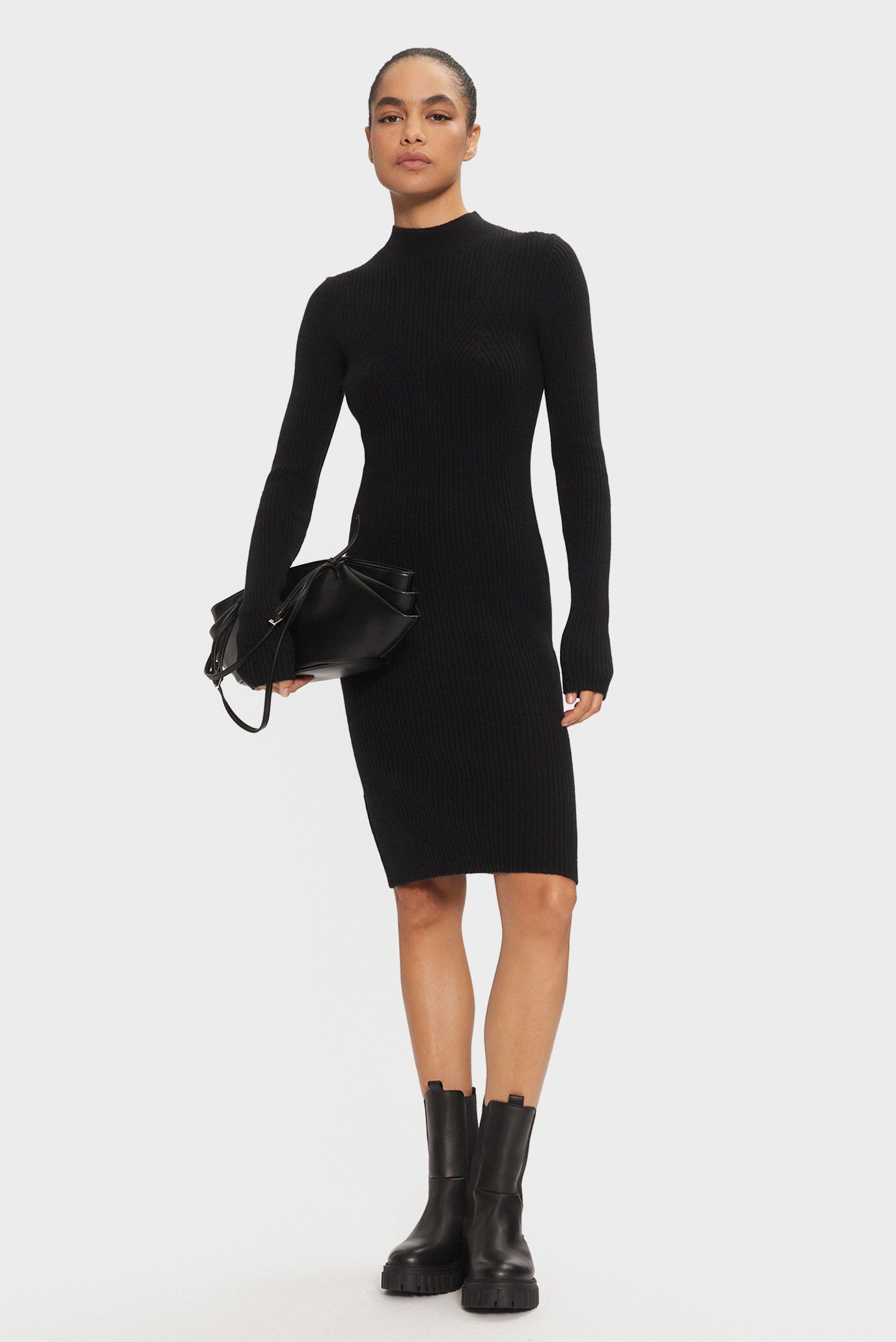 Платье RECYCLED WOOL KNEE DRESS 2