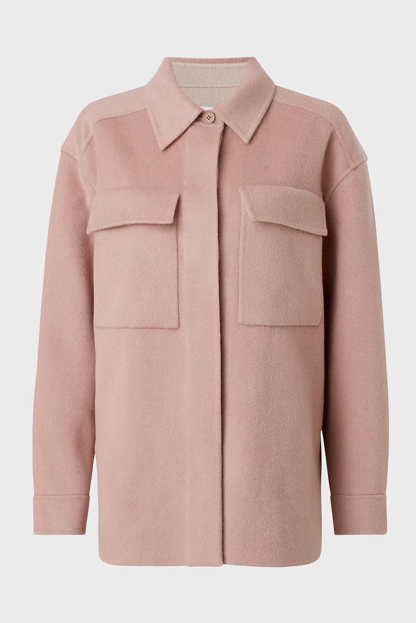 Куртка демисезонная DOUBLE FACED WOOL SHACKET 10