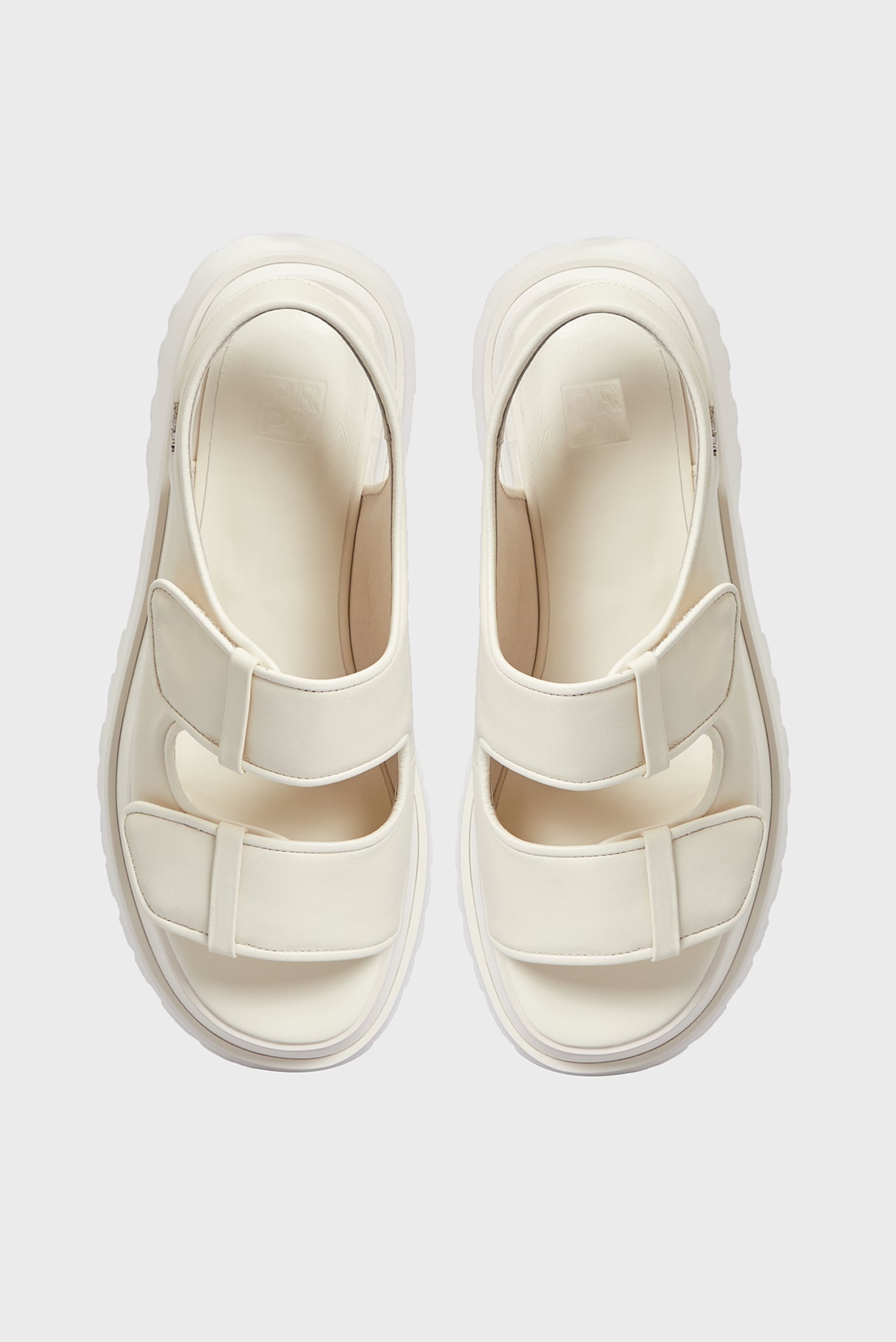 Женские белые кожаные сандалии Marta 9