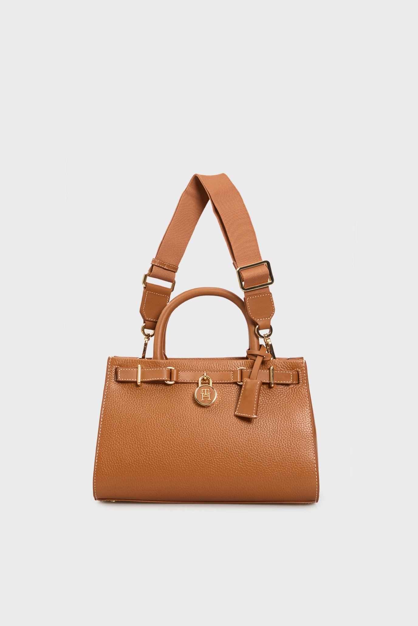 Женская коричневая кожаная сумка AMERICAN ICON MINI TOTE LEATHER 5