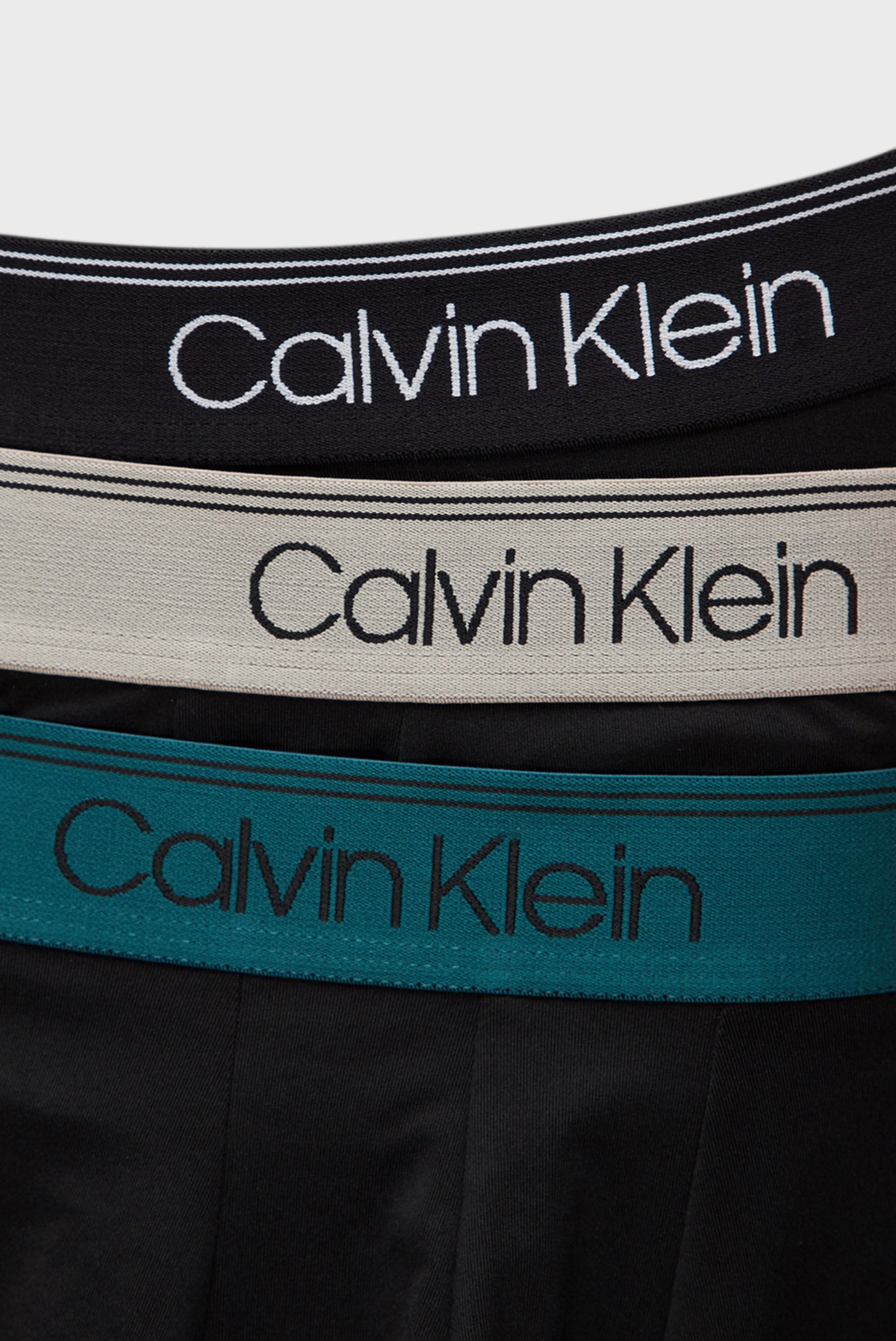 Мужские черные боксеры (3 шт) LOW RISE TRUNK 3