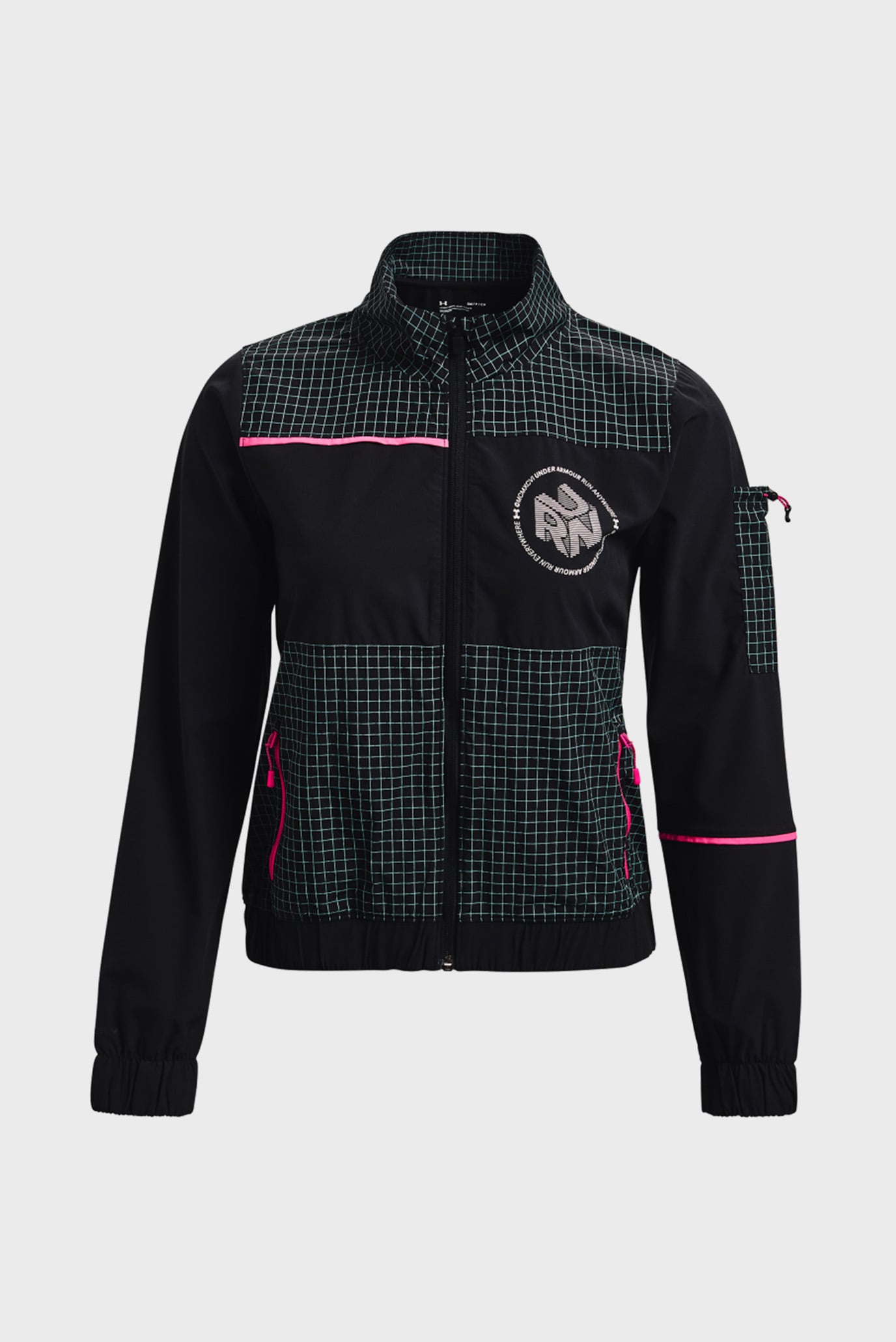 Женская черная ветровка UA Run Anywhere STORM Jacket 11