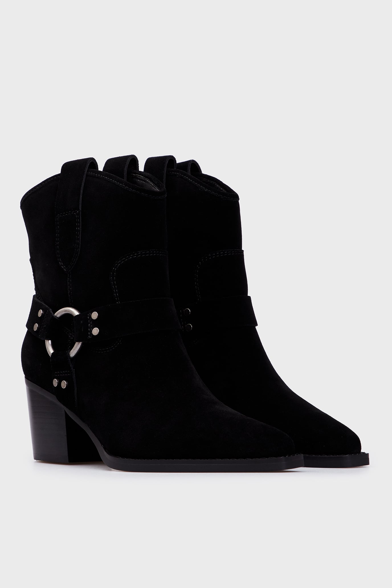 Женские черные замшевые казаки Lovisa 3