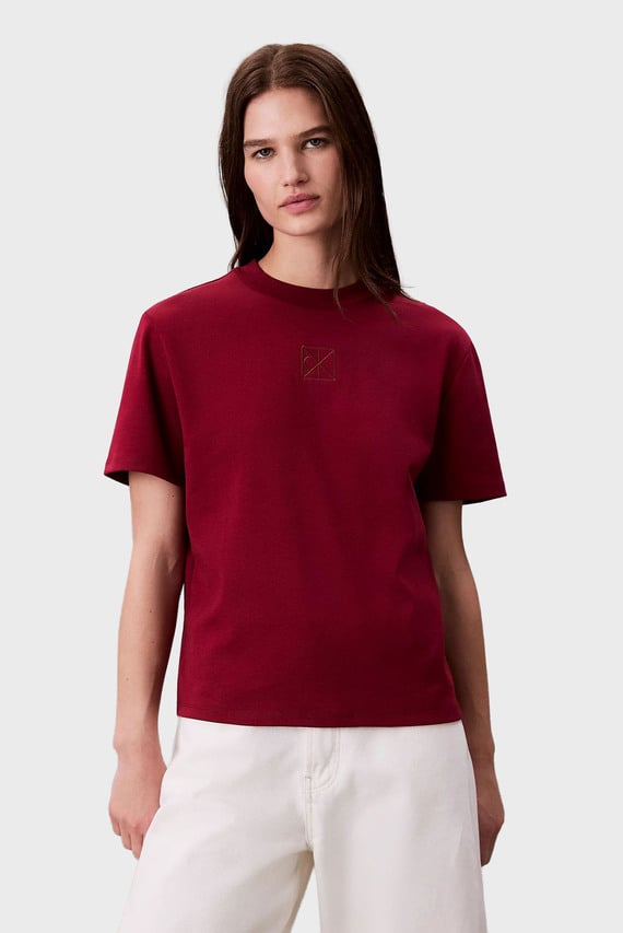 Футболка SS LUX CTN INTERLOCK EMBLEM MOCK