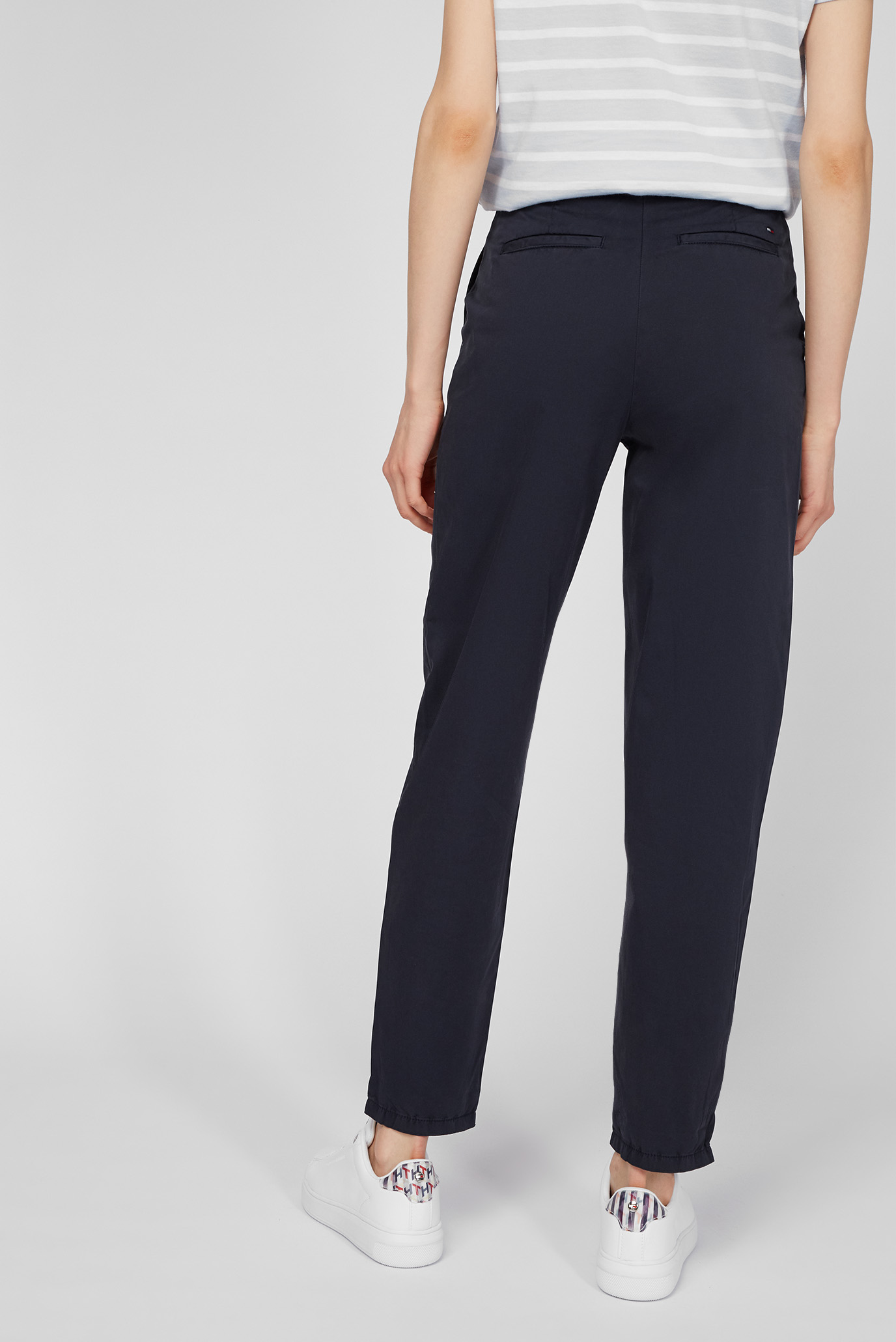 Женские синие брюки CO MODERN TAPERED CHINOTommy Hilfiger Женские синие брюки CO MODERN TAPERED CHINO 9