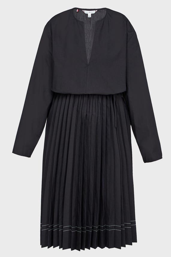 Платье STITCH PLEATED MIDI DRESS