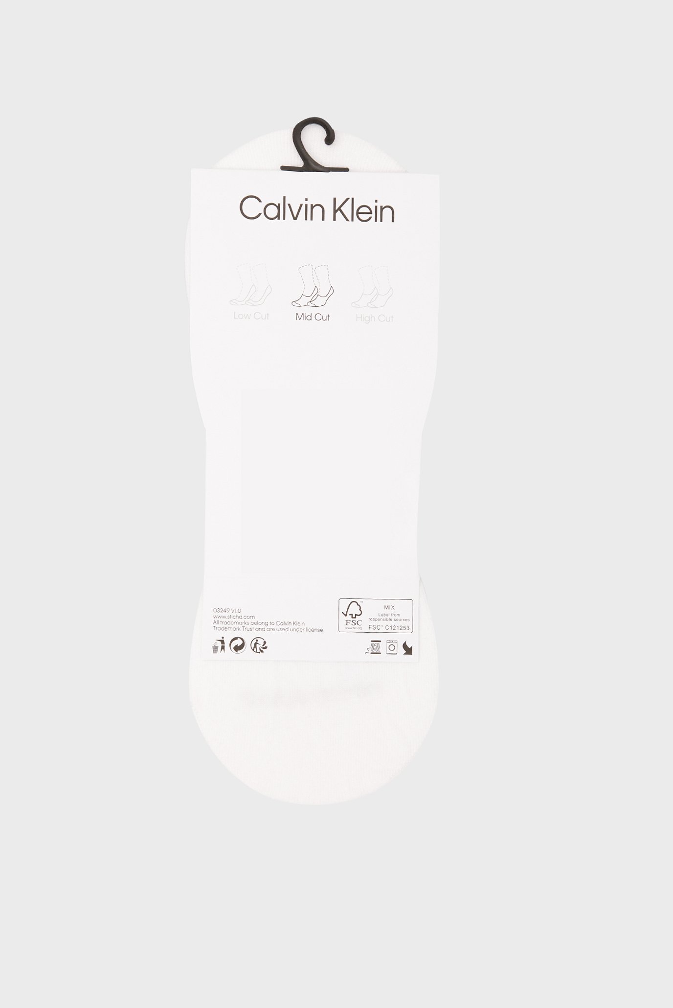 Следы CK MEN FOOTIE MID CUT 2P 6