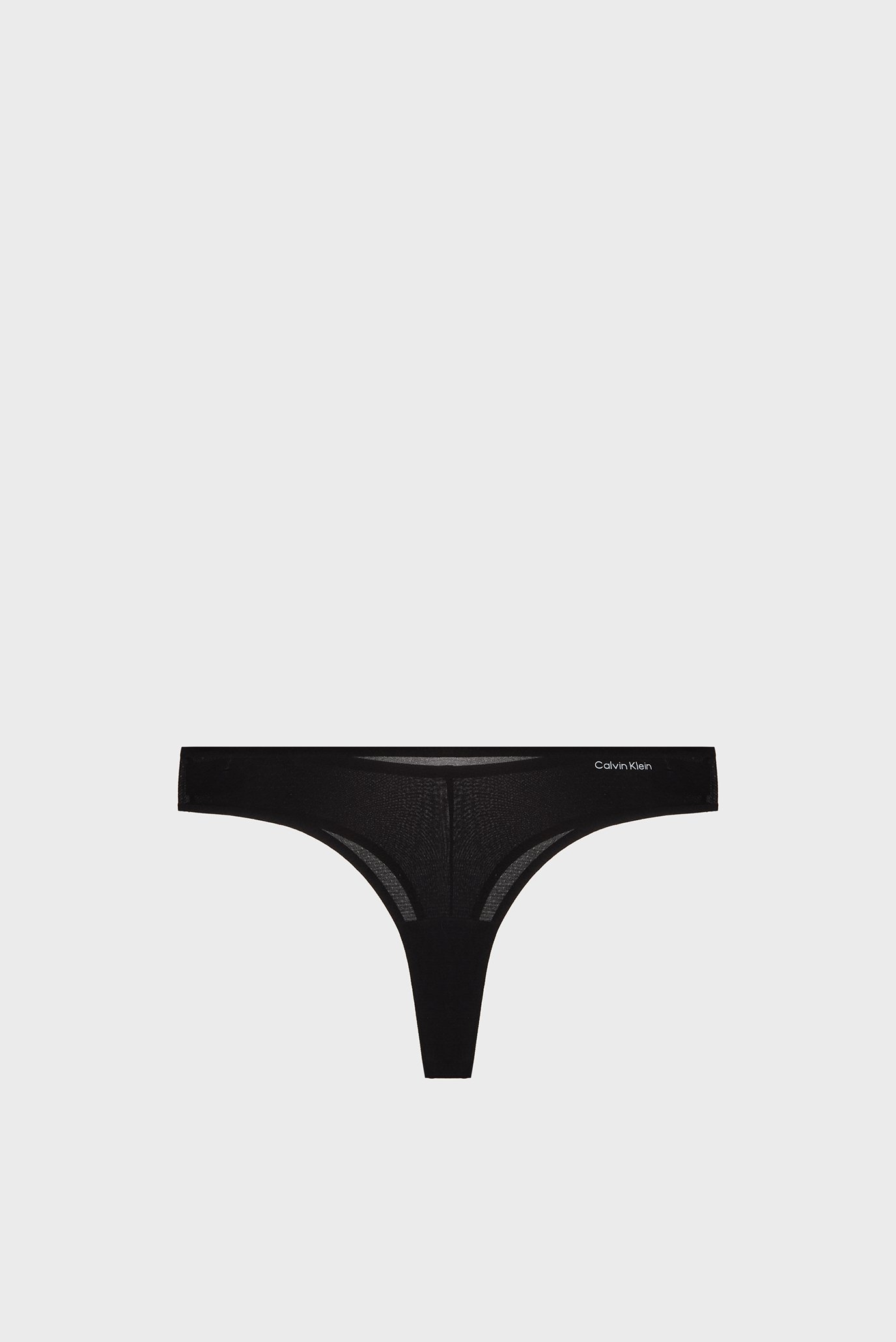 Женские черные трусики THONG 6