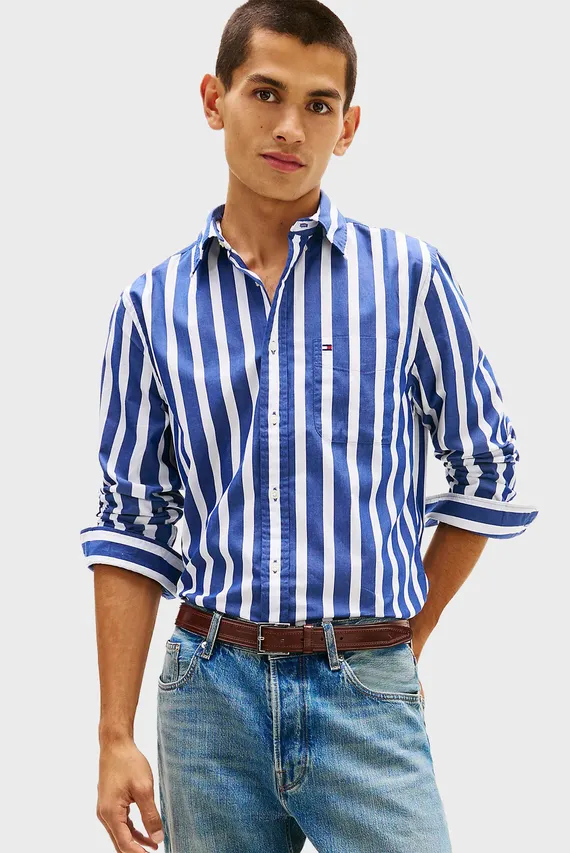Рубашка FLEX POPLIN BOLD STRIPE SHIRT Tommy Hilfiger