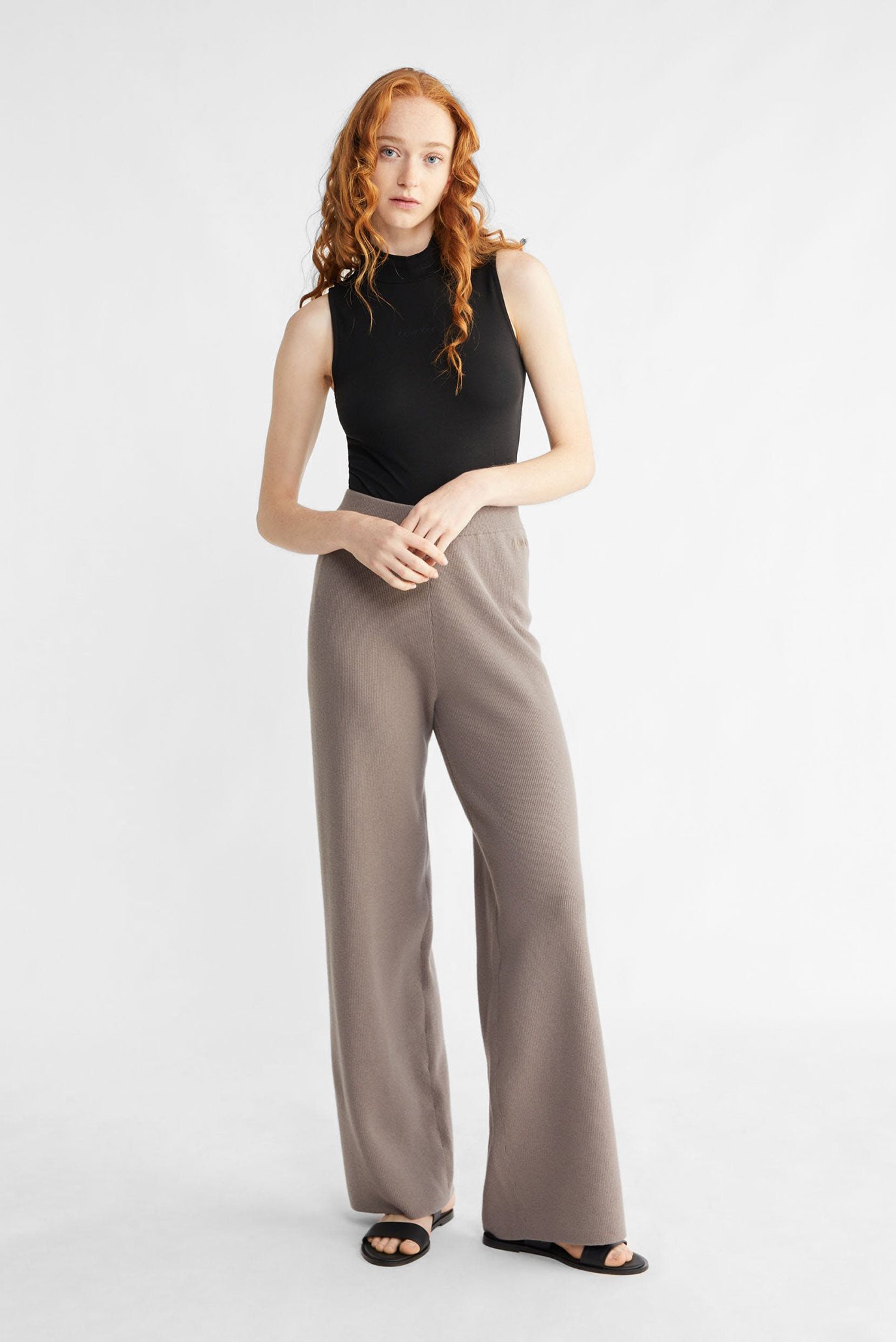 Штаны RIB WIDE LEG PANTCalvin Klein Штаны RIB WIDE LEG PANT 3