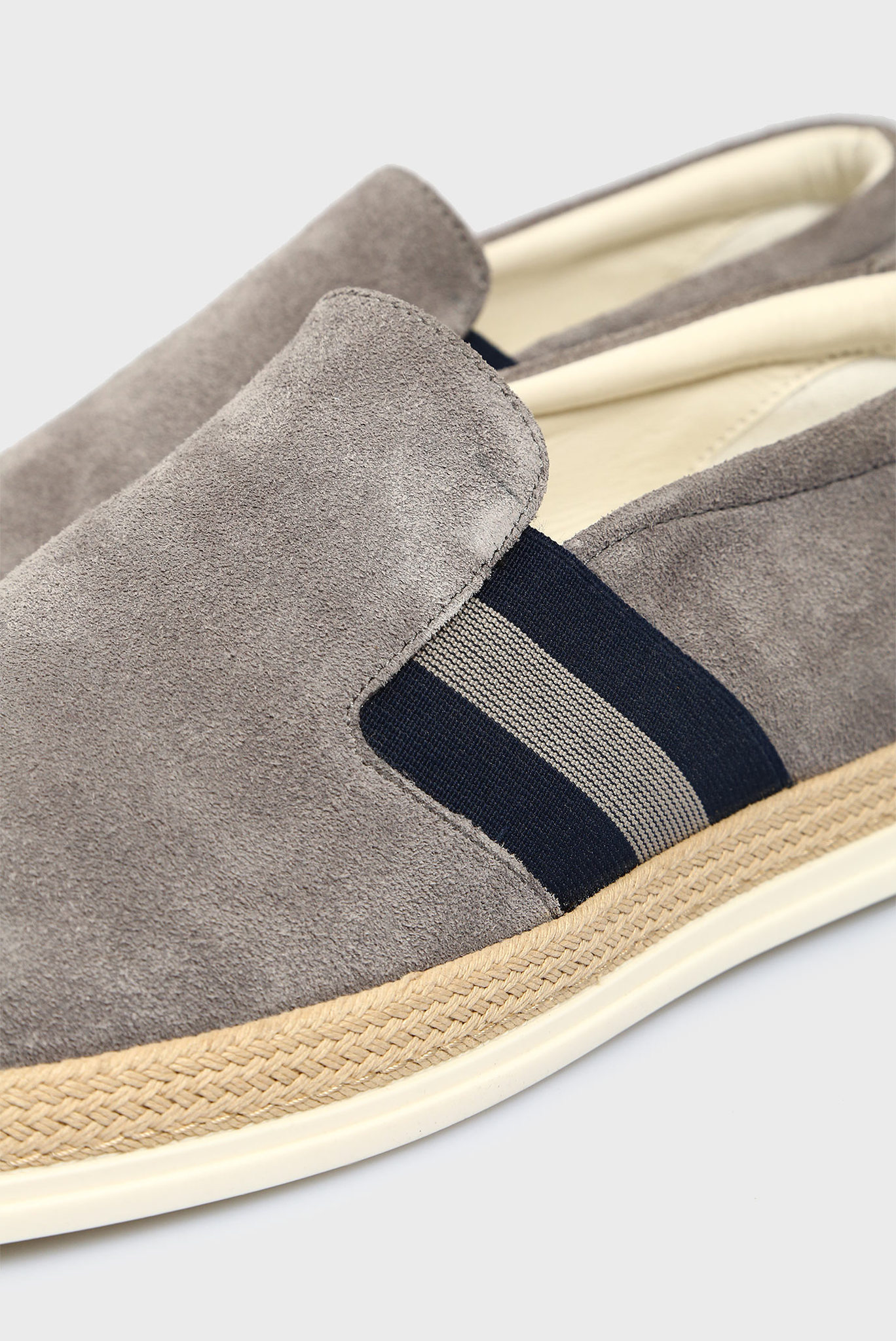 Мужские серые замшевые слипоны Ranbir 5