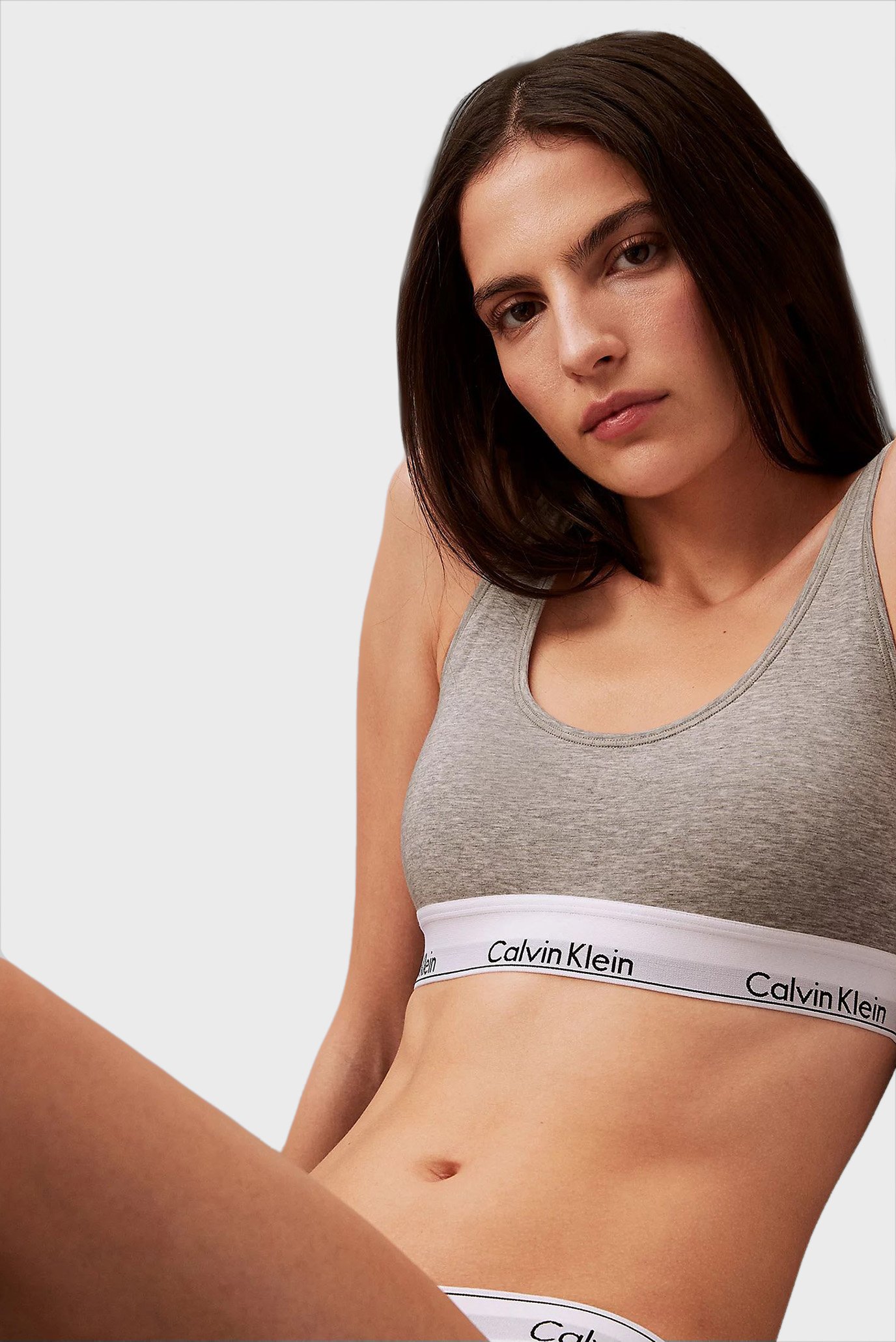 Женский серый топ LGHTLY LINED BRALETTECalvin Klein Женский серый топ LGHTLY LINED BRALETTE 3