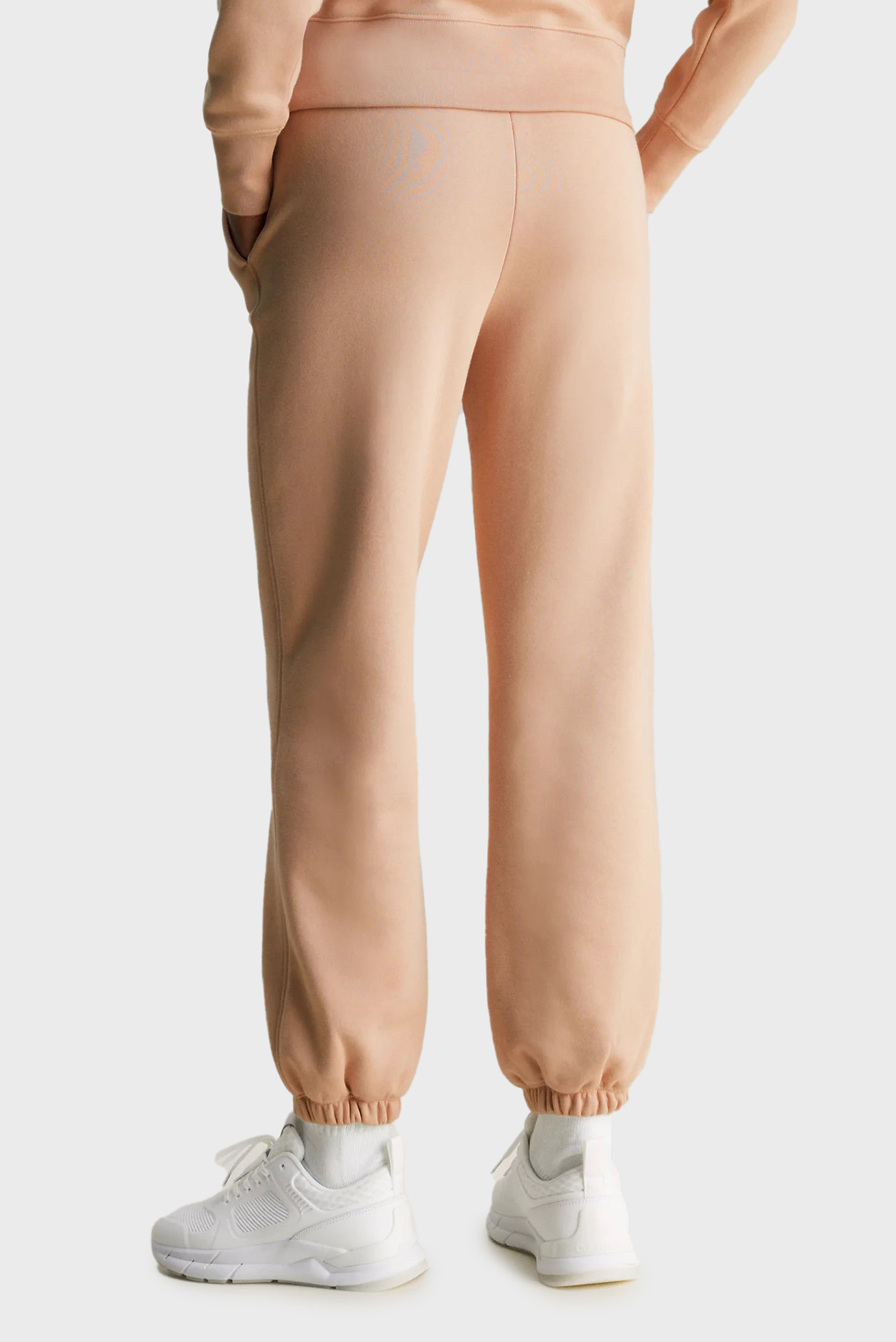 Женские бежевые спортивные брюки RELAXED FLEECE JOGGER 4