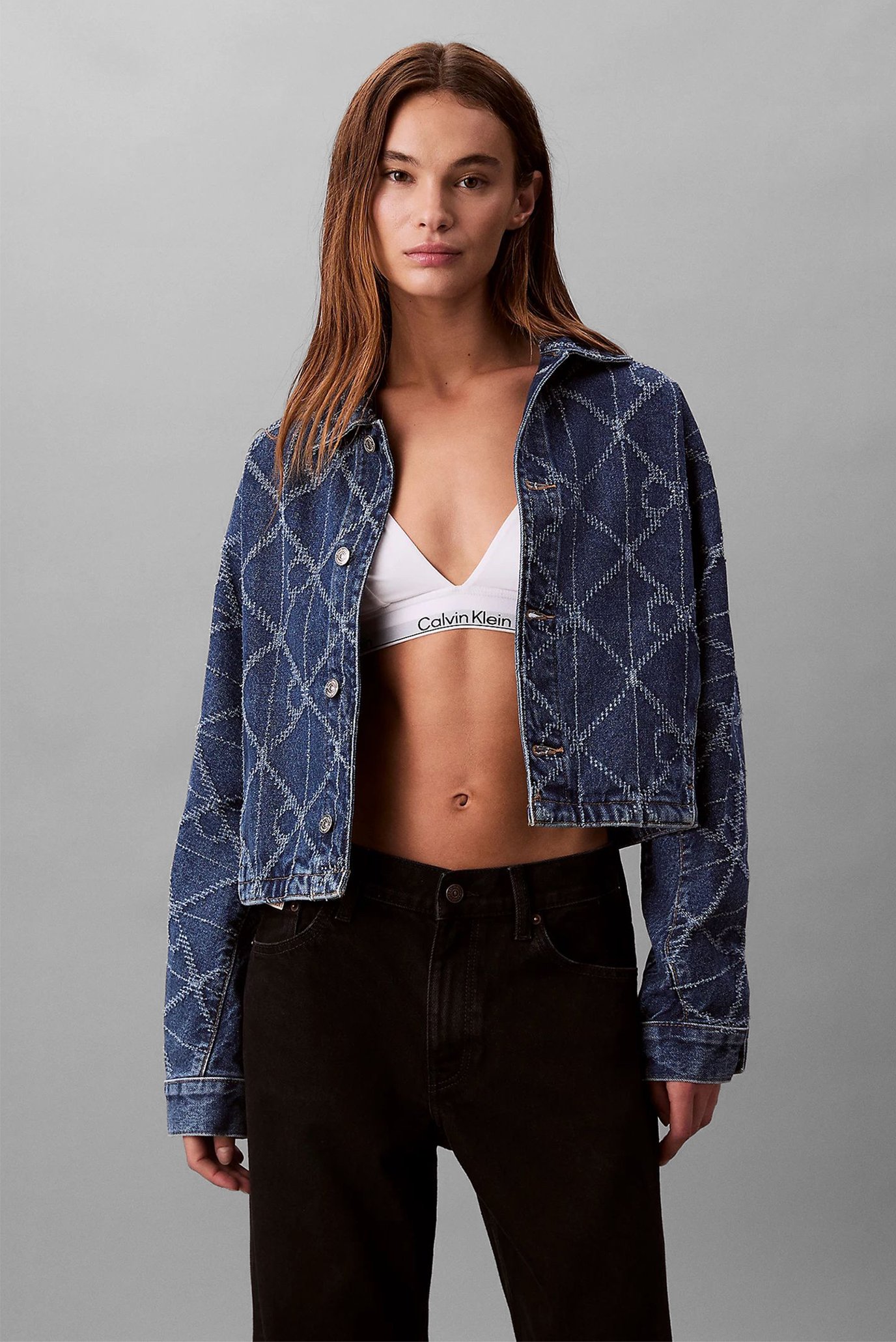 Куртка джинсовая AOP TRUCKER JACKET CK ATLANTIC 1