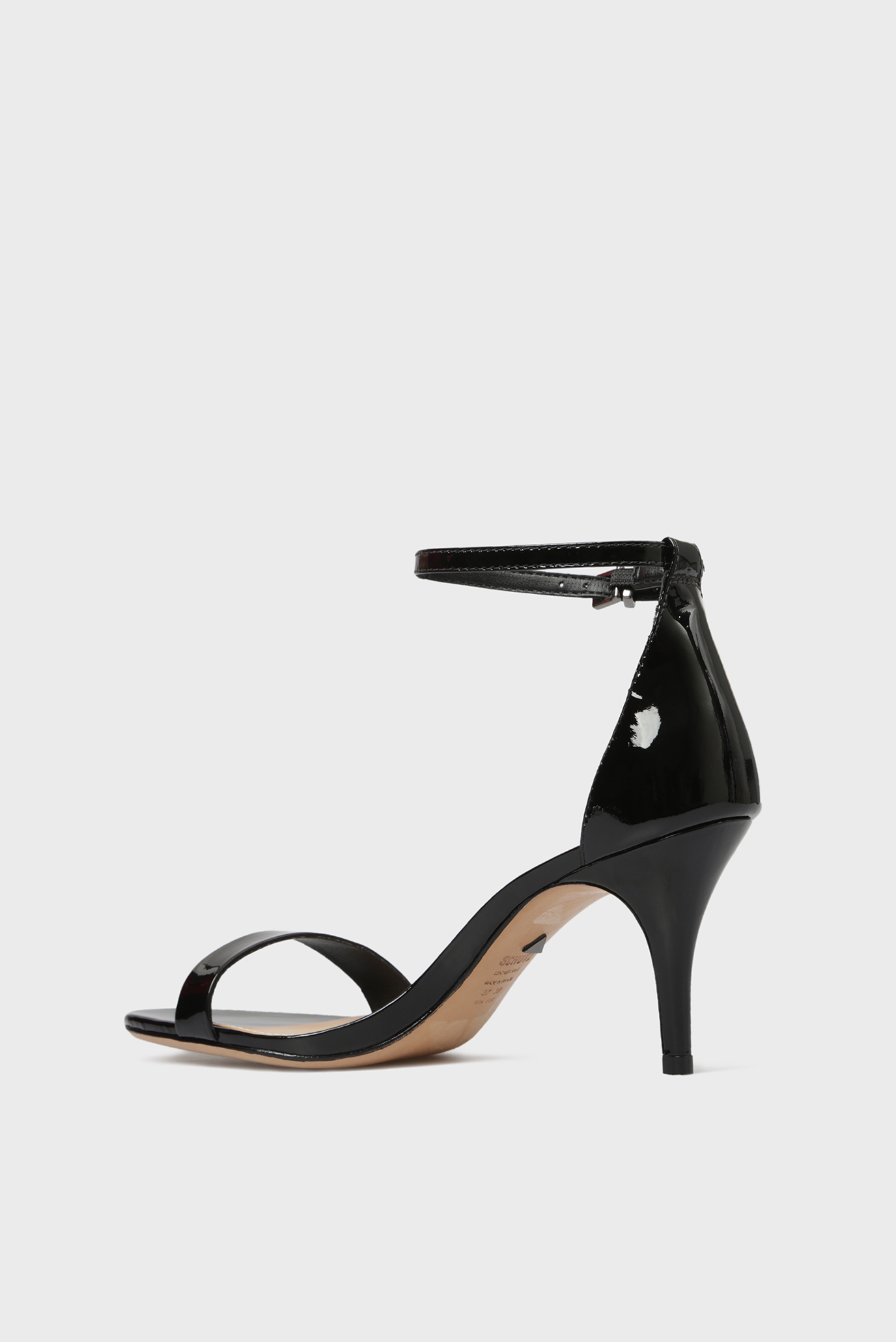 Женские черные кожаные босоножки 9