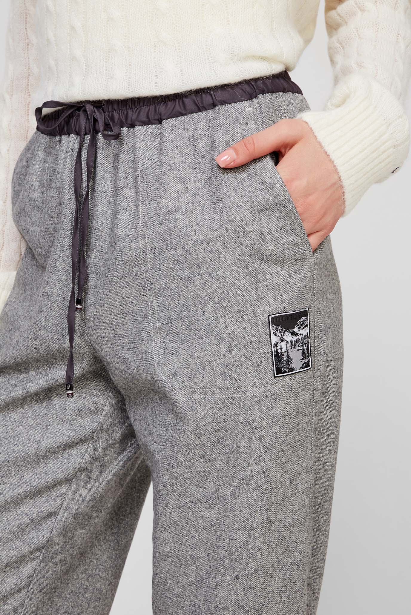 Женские серые шерстяные спортивные брюки ICON 10