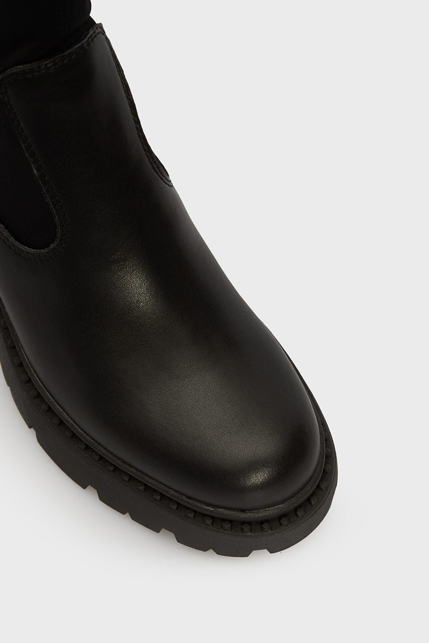 Женские черные кожаные ботильоны GLEN MIX 4