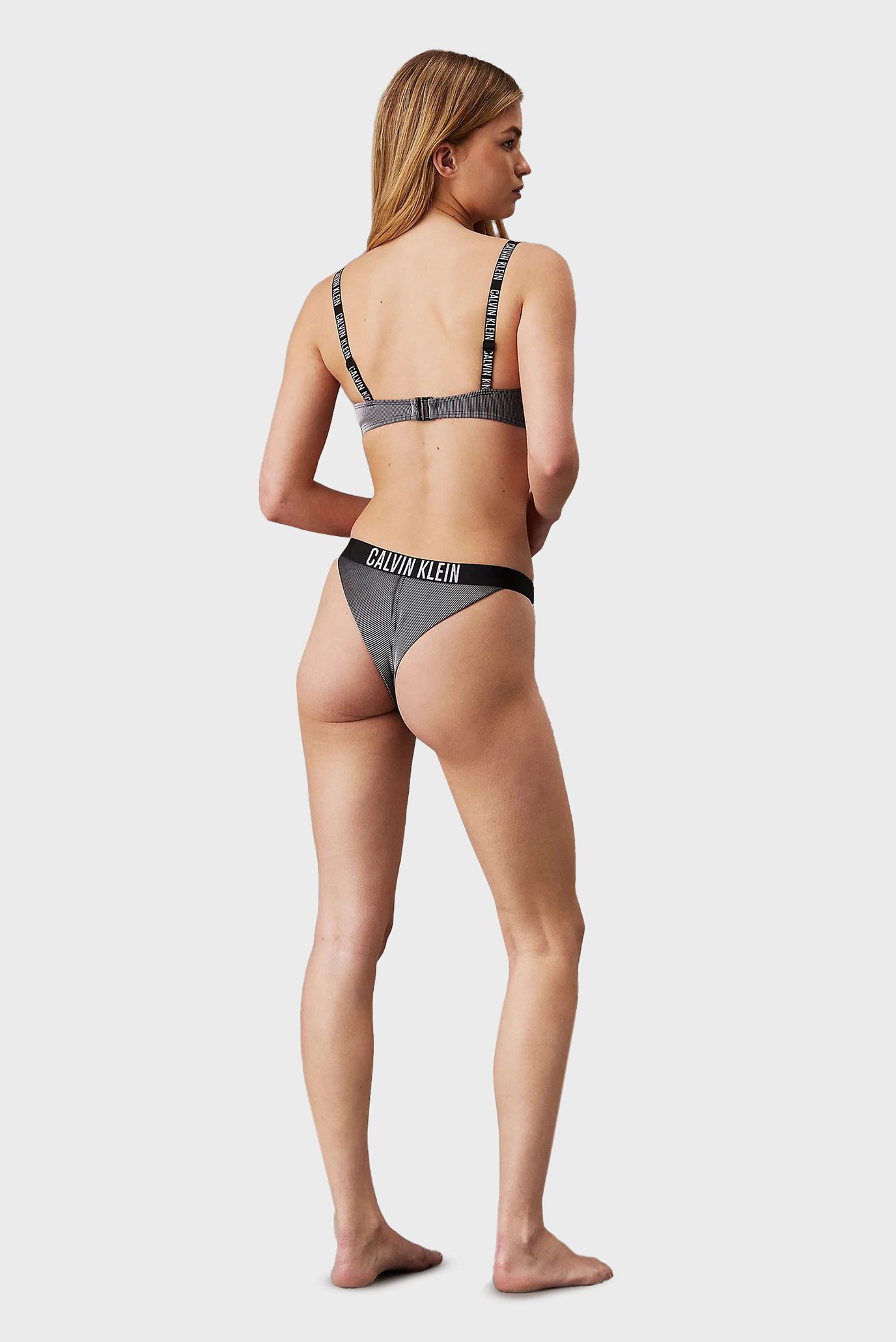 Женские трусики от купальника в полоску BRAZILIAN 3