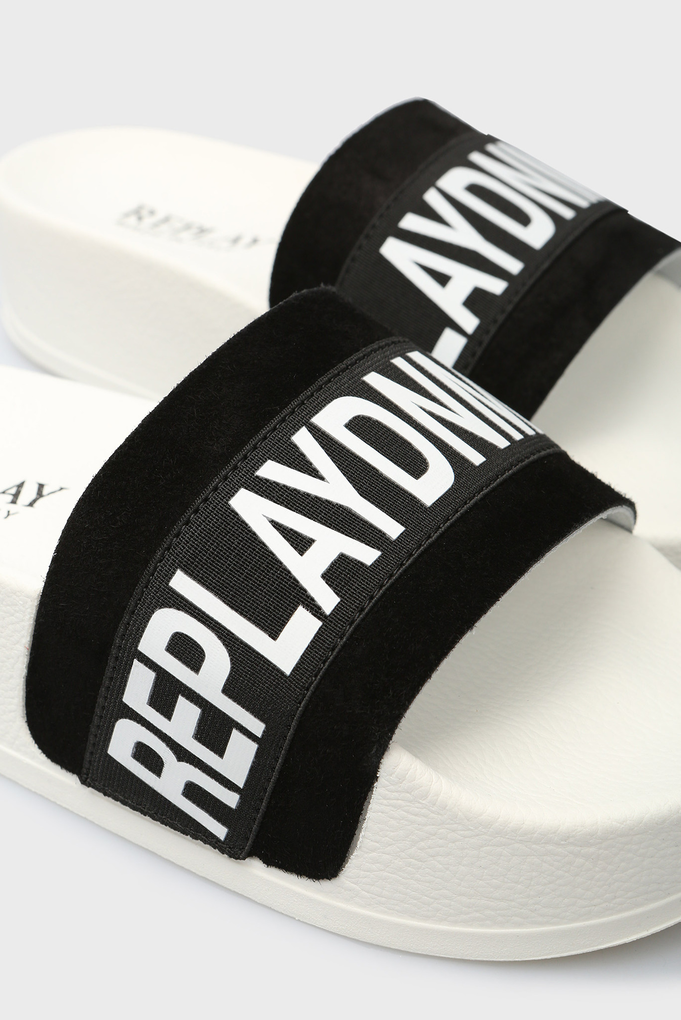 Женские черные замшевые слайдеры LEANA 5