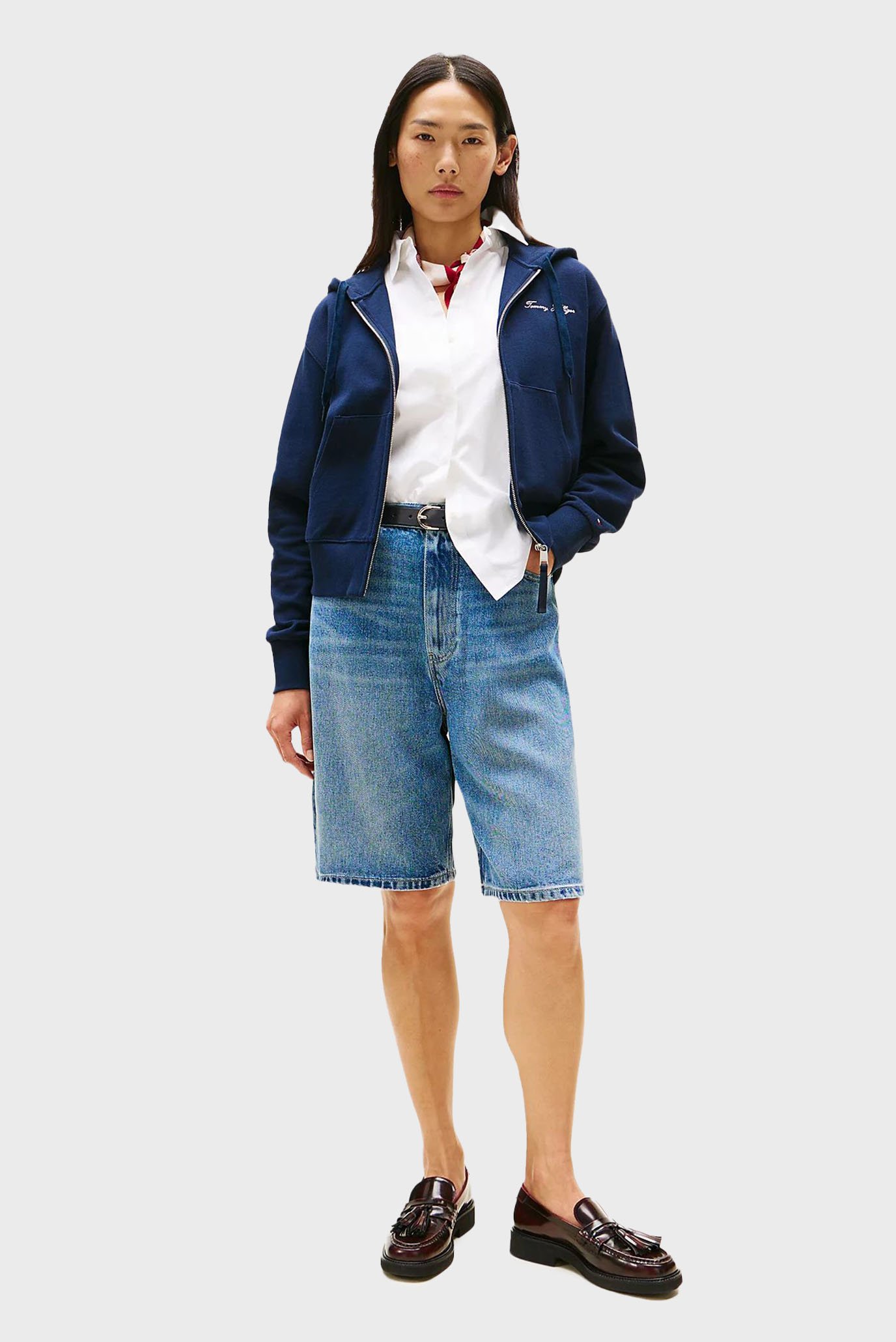 Реглан/SCRIPT REG PIQUE ZIP-UP HOODIE 2