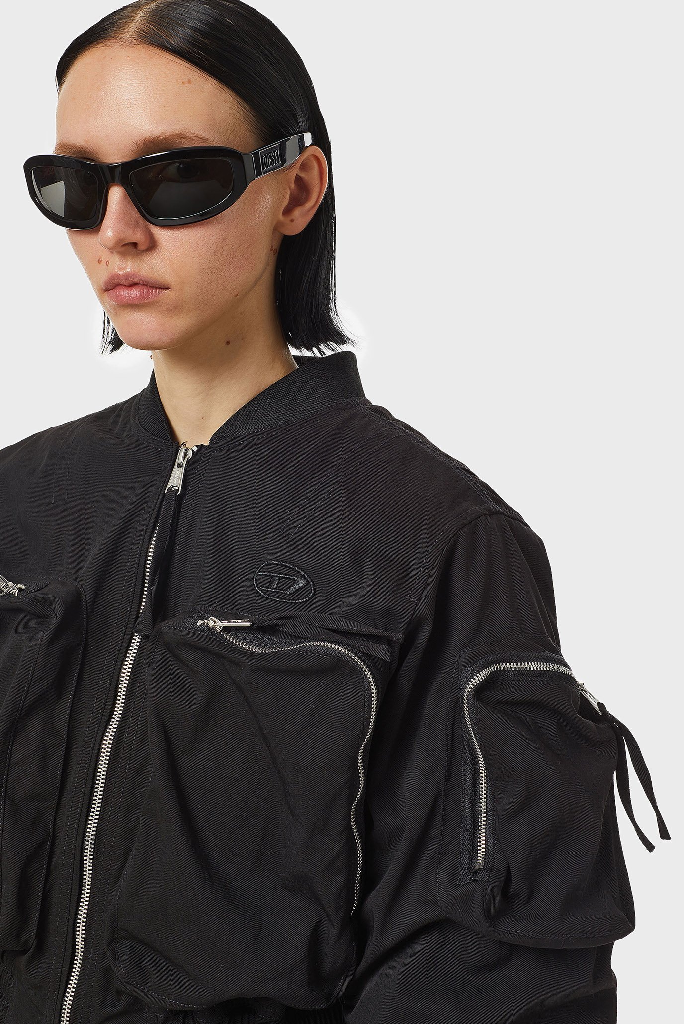 Женский черный бомбер G-KHLOE-A 4