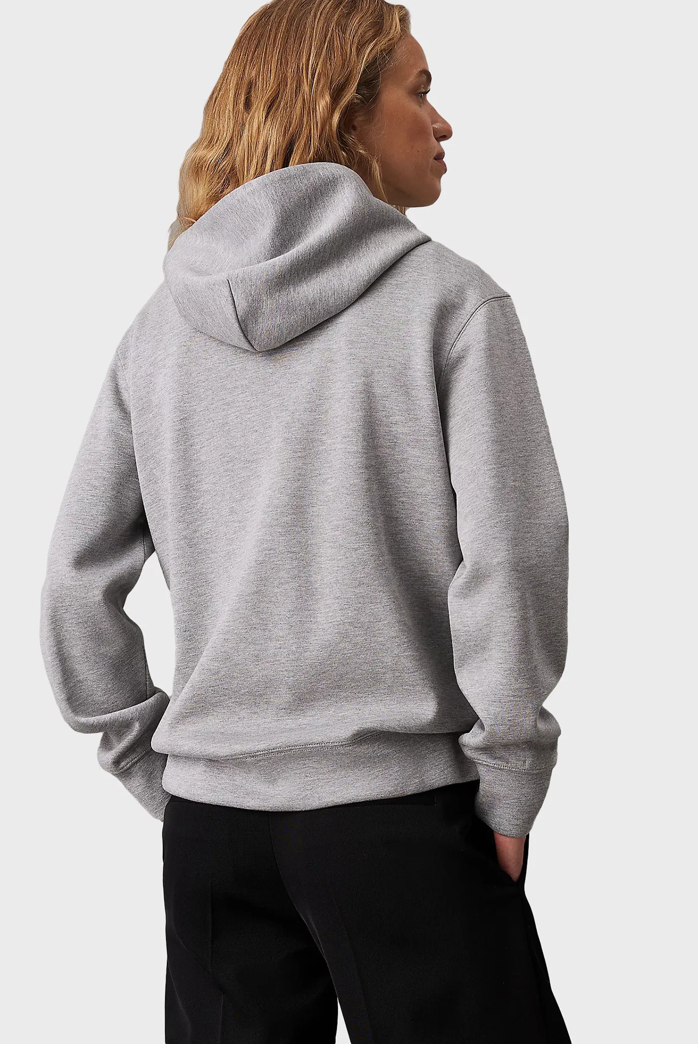 Реглан VISCOSE BONDED CK EMB ZIP HOODIE 3