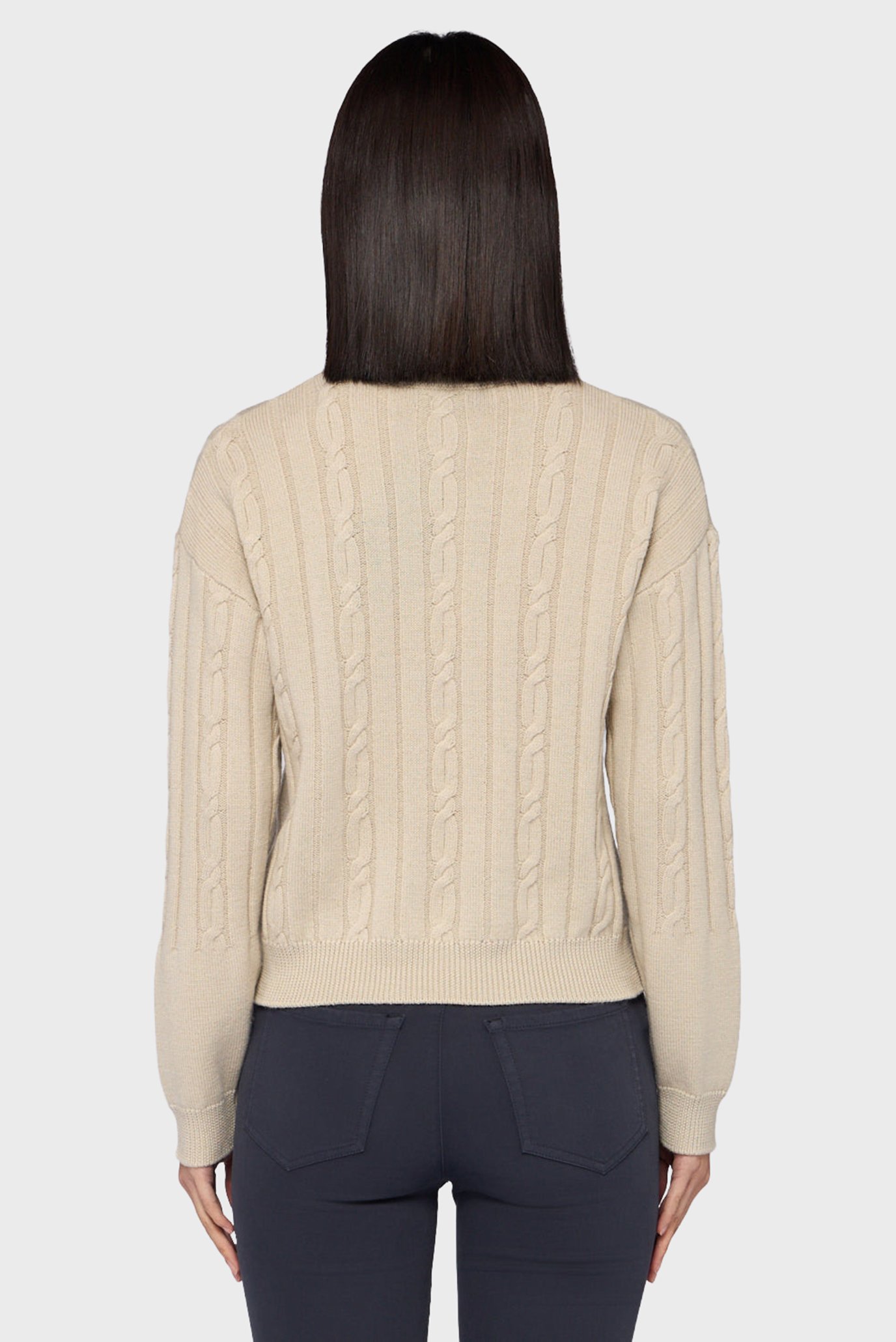 Свитер WK623K13 SLIM FIT CABLES SWATER - WOOL 2