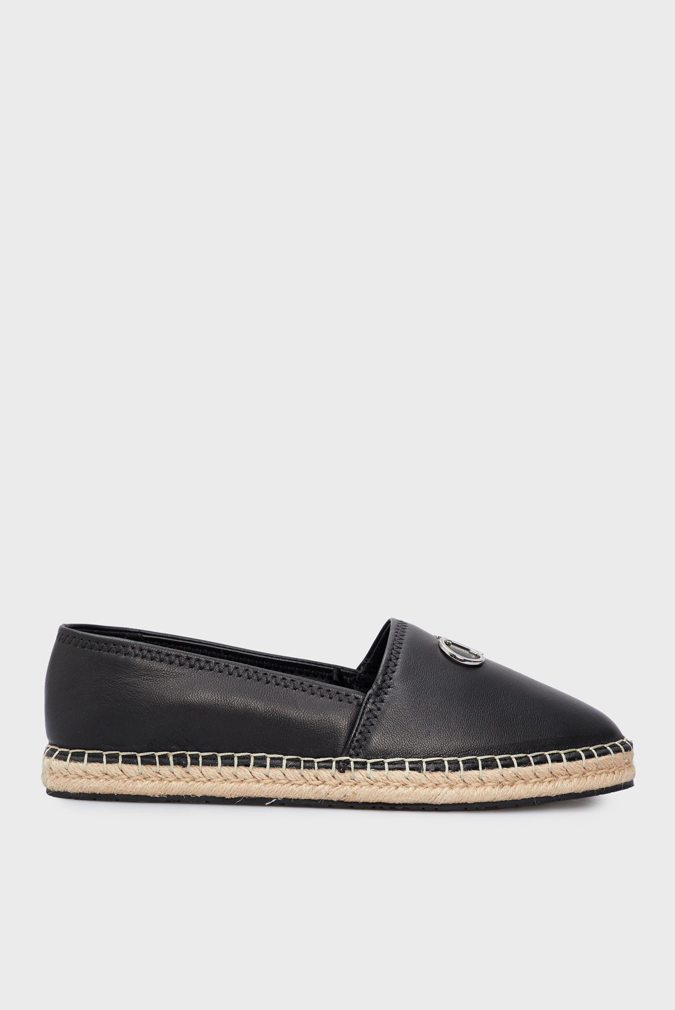 Женские черные кожаные эспадрильи ESPADRILLE RE LOCK LEATHER 1