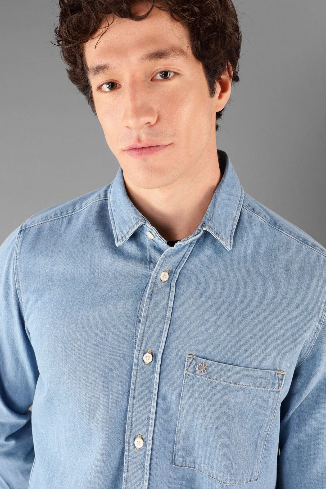 Рубашка LYOCELL BLEACHED BLUE L S SHIRT 1
