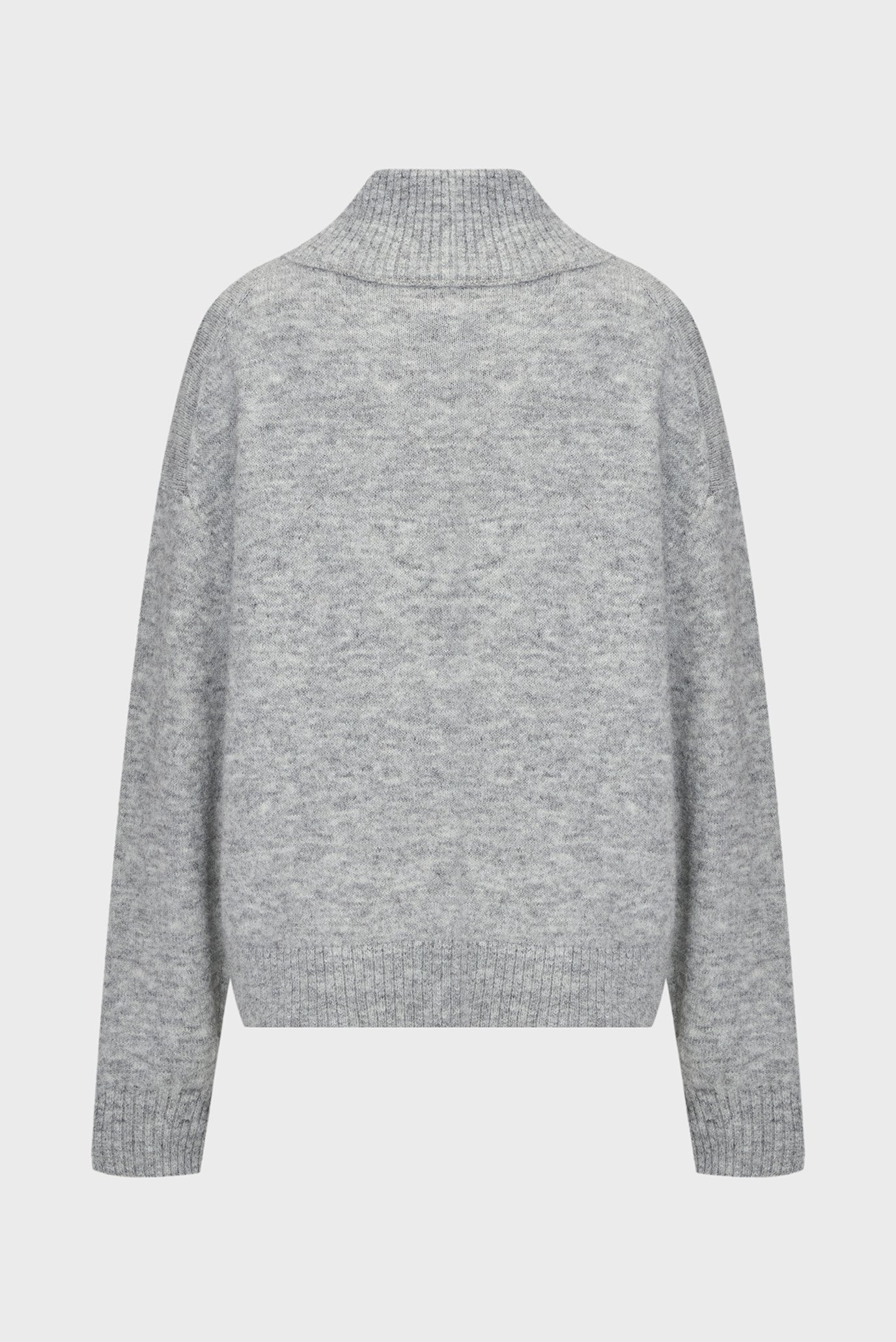 Женская серая кофта TEXTURED HALF ZIP 2