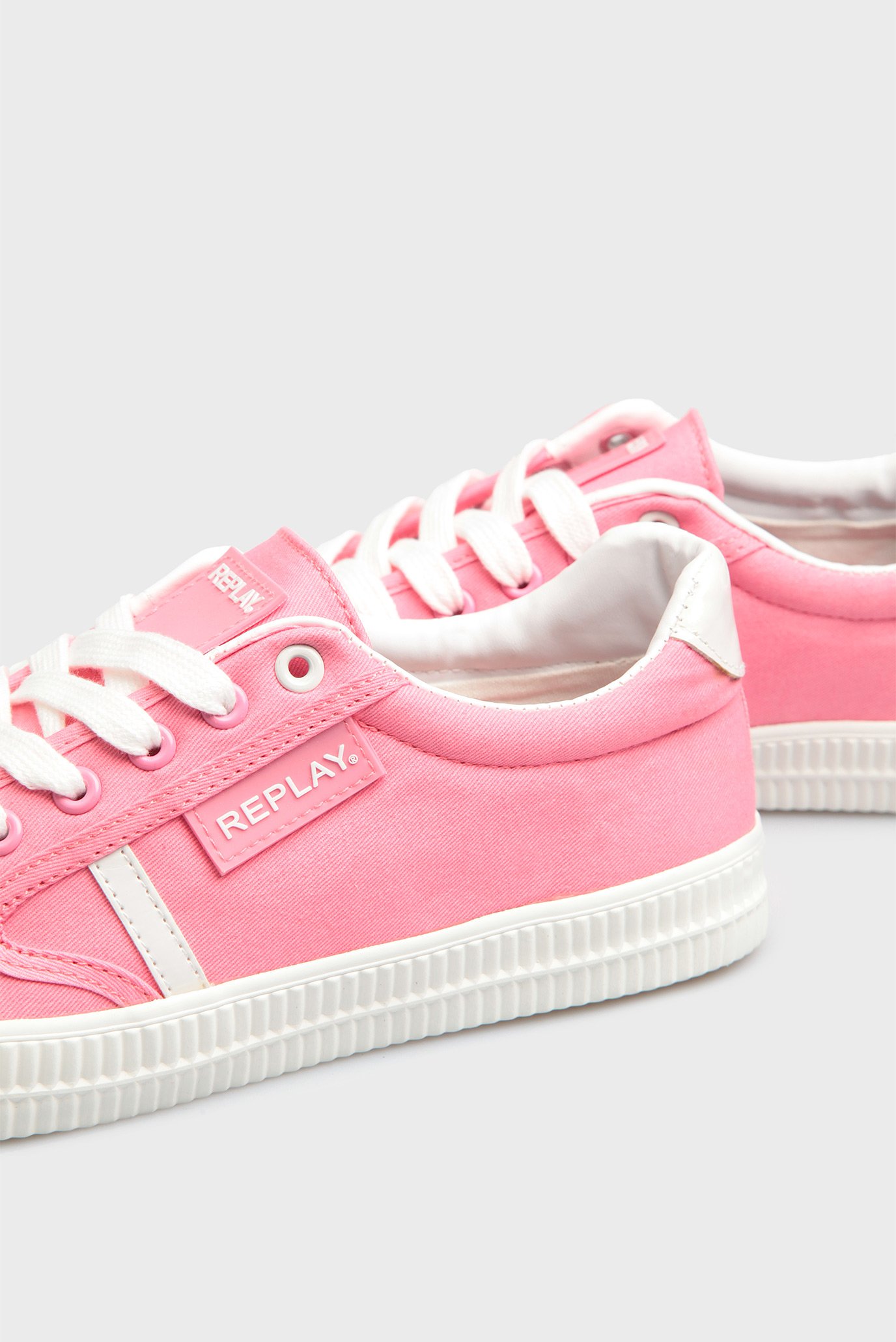 Женские розовые кеды 5