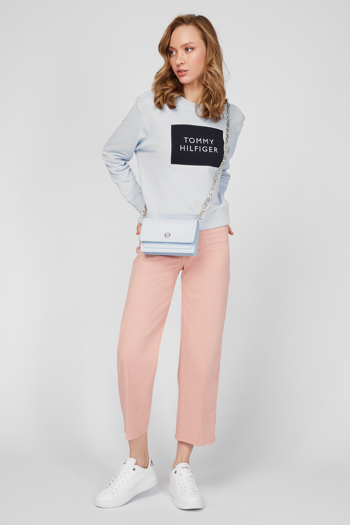 Женские розовые джинсы 7