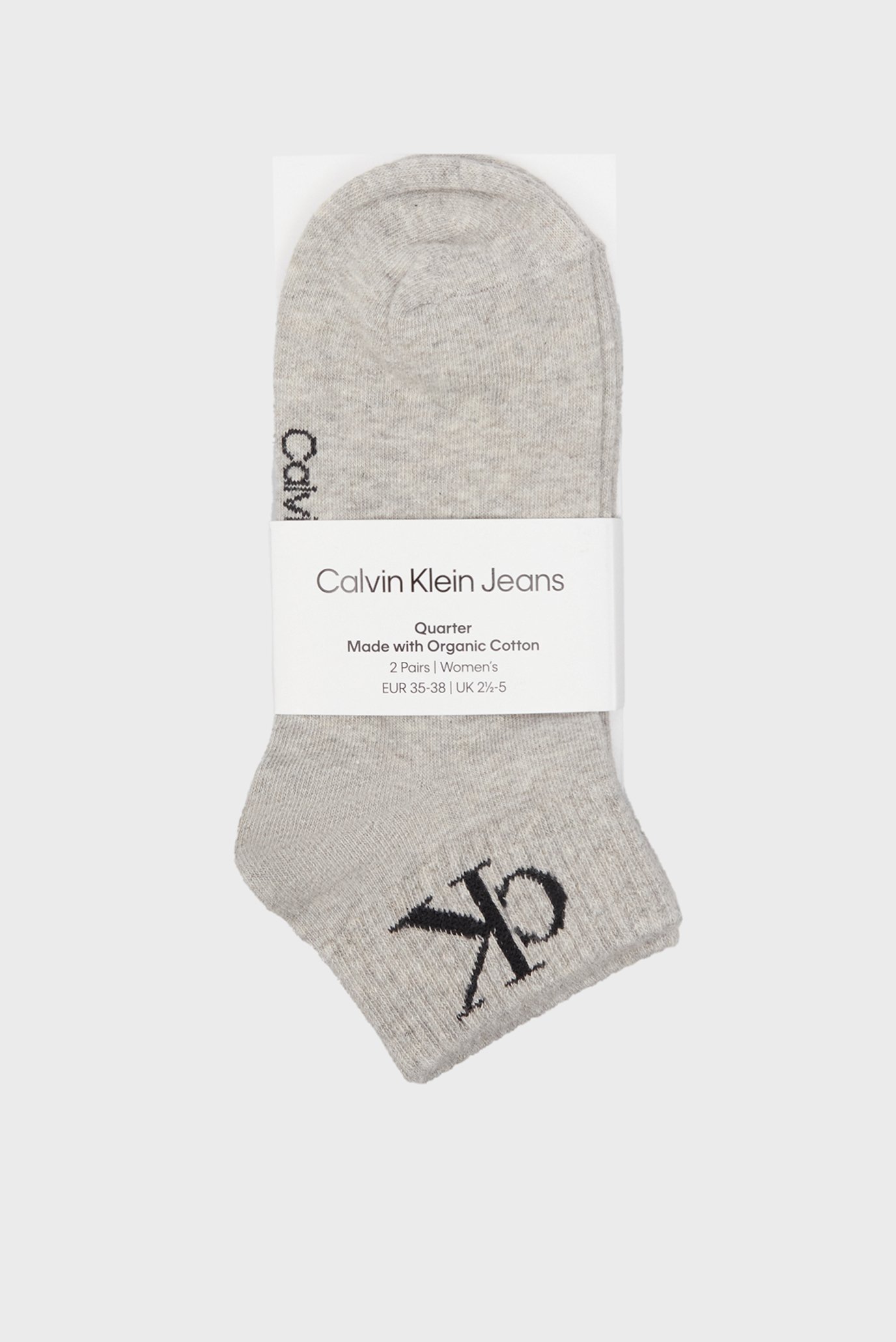 Носки CKJ WOMEN QUARTER 2P MONOGRAM 3