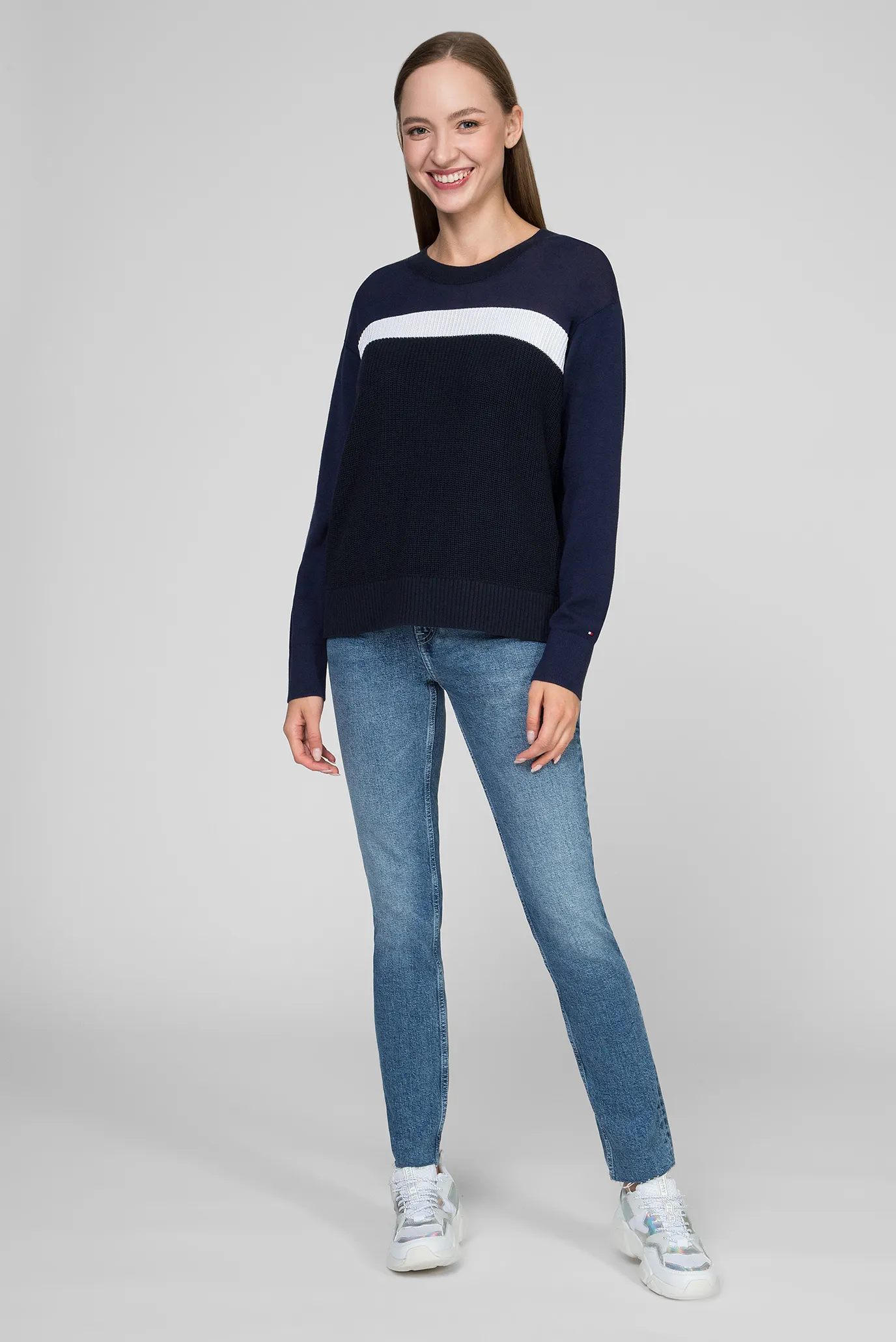 Женский темно-синий джемпер ADALINE 10