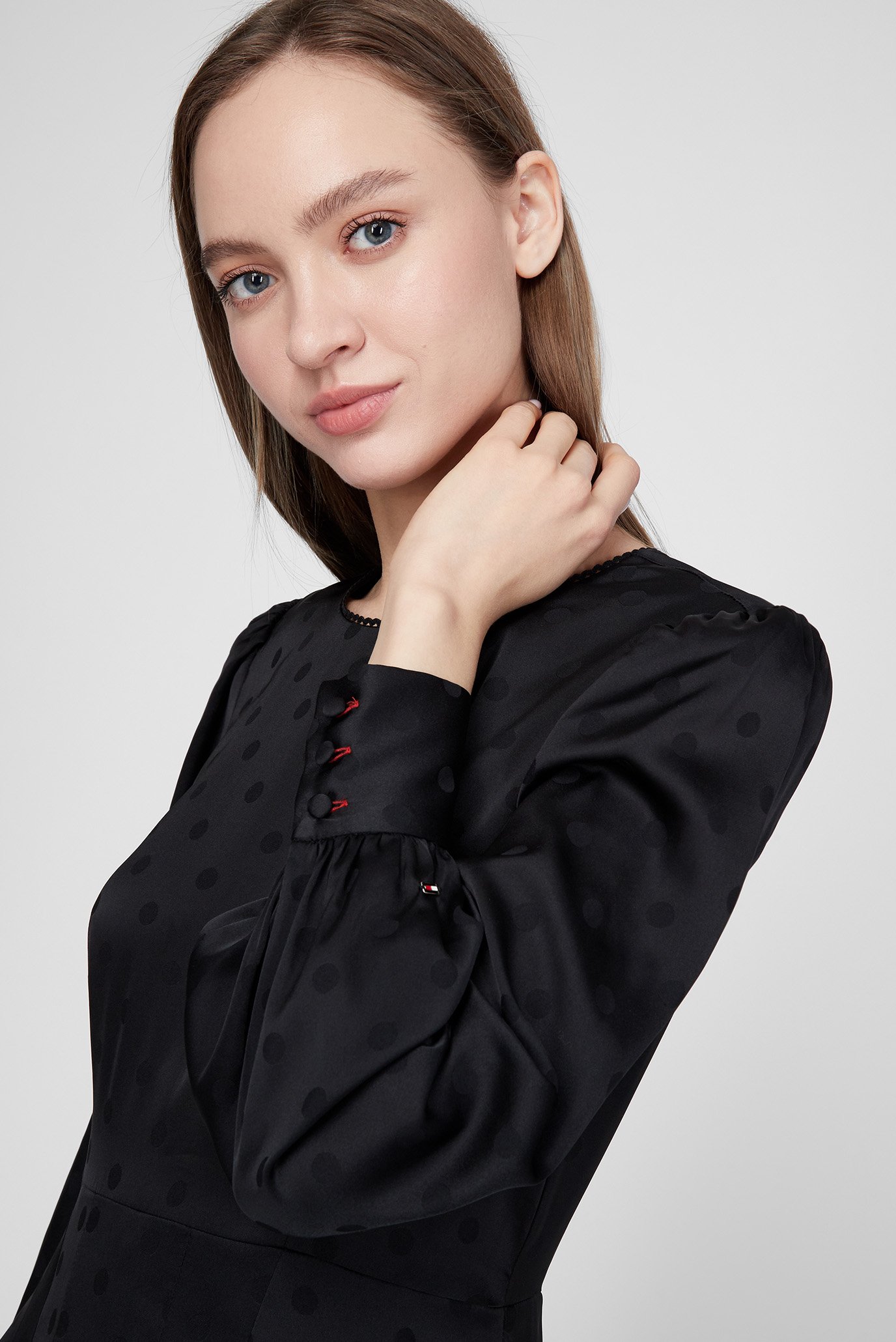 Женское черное платье POLKA DOTTommy Hilfiger Женское черное платье POLKA DOT 7