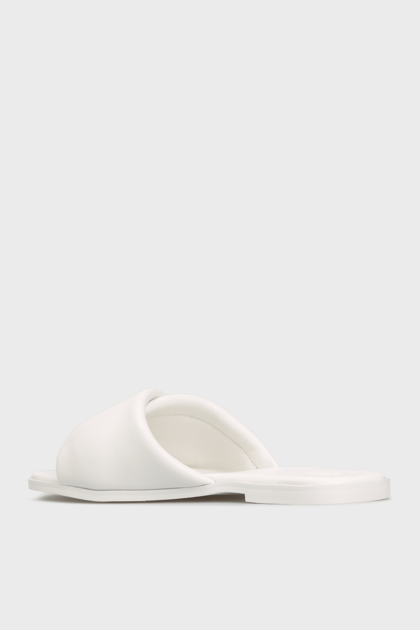 Женские белые кожаные слайдеры Vesna 9