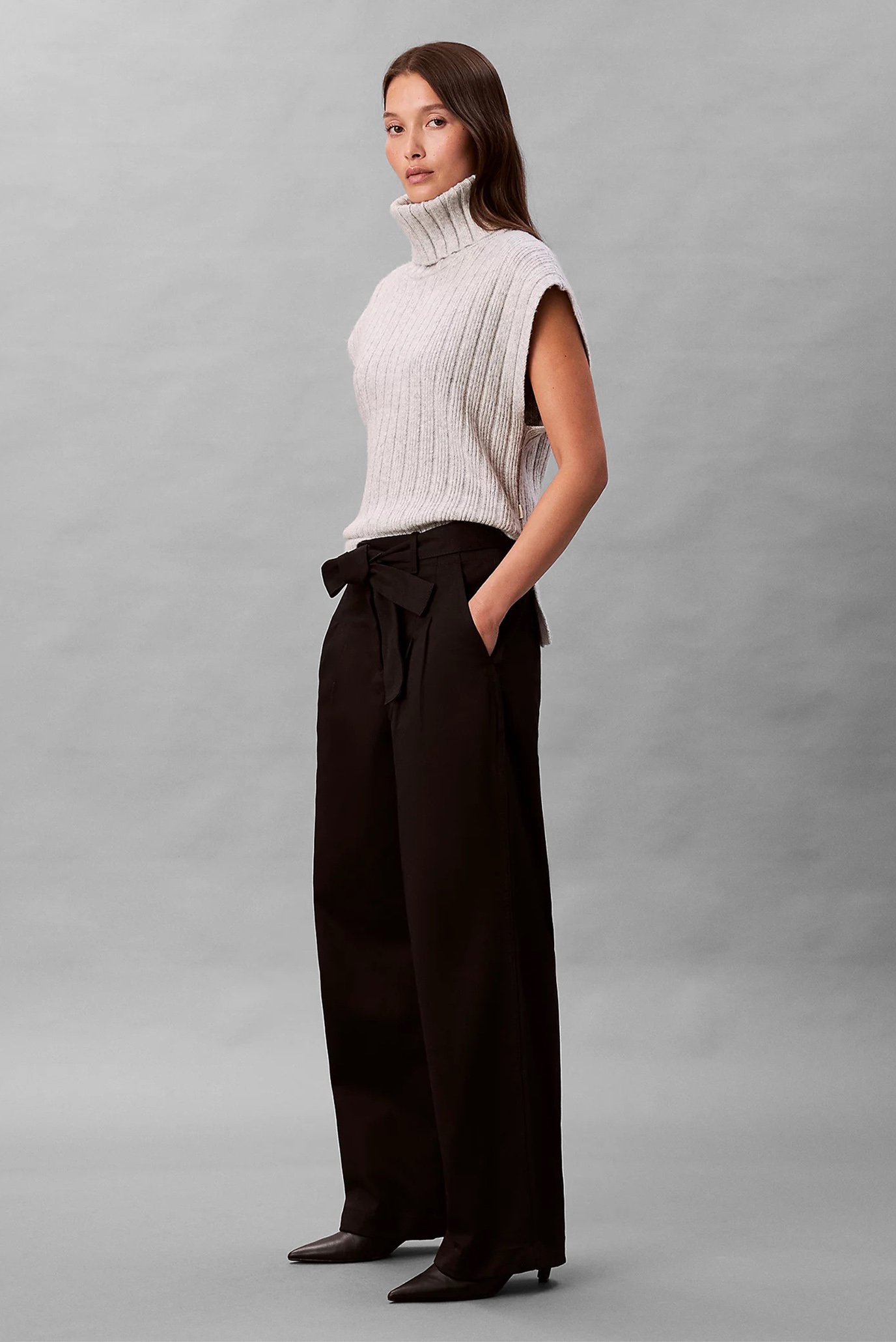 Штаны Cotton Twill Belted Trouser 4