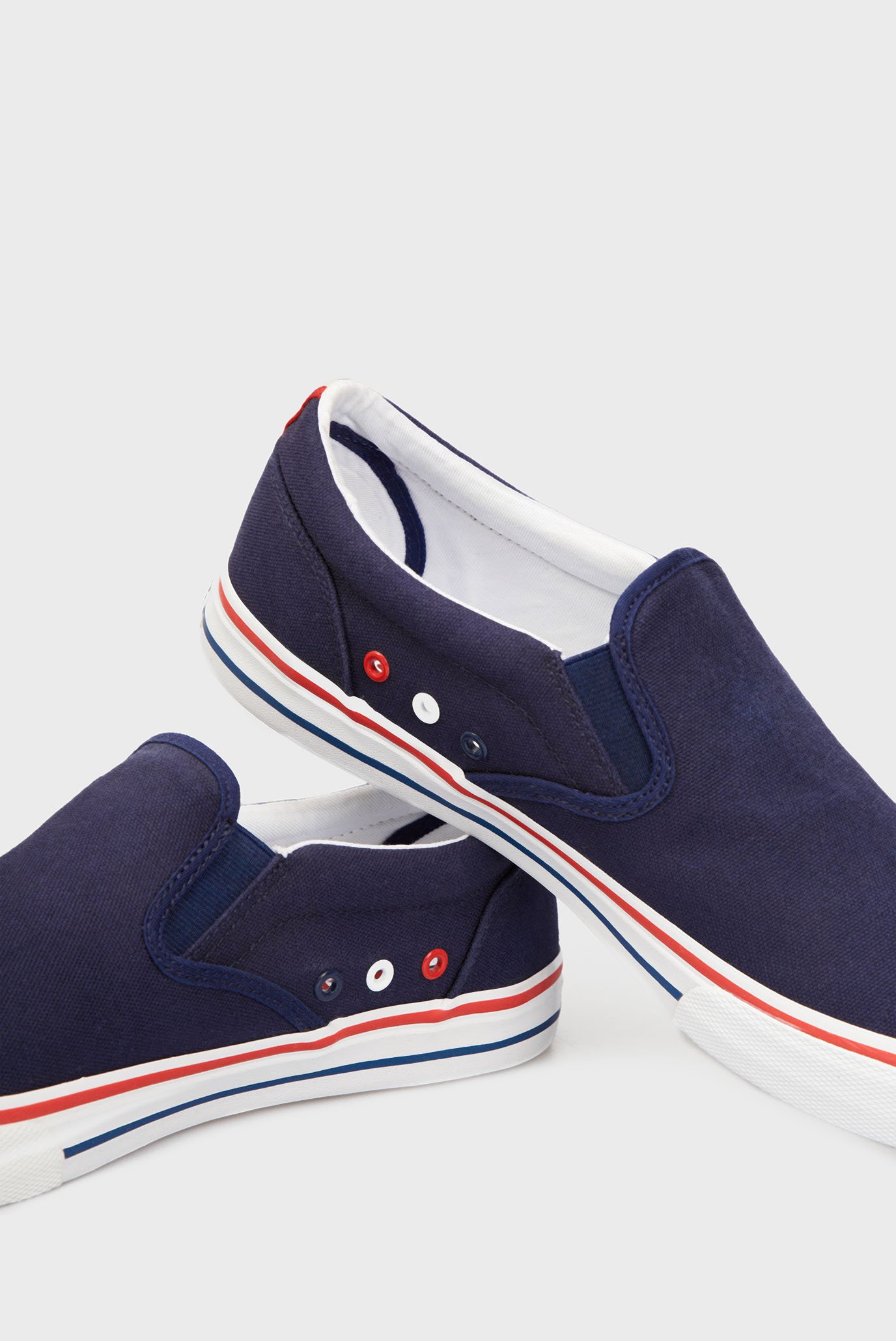 Мужские темно-синие слипоны 7